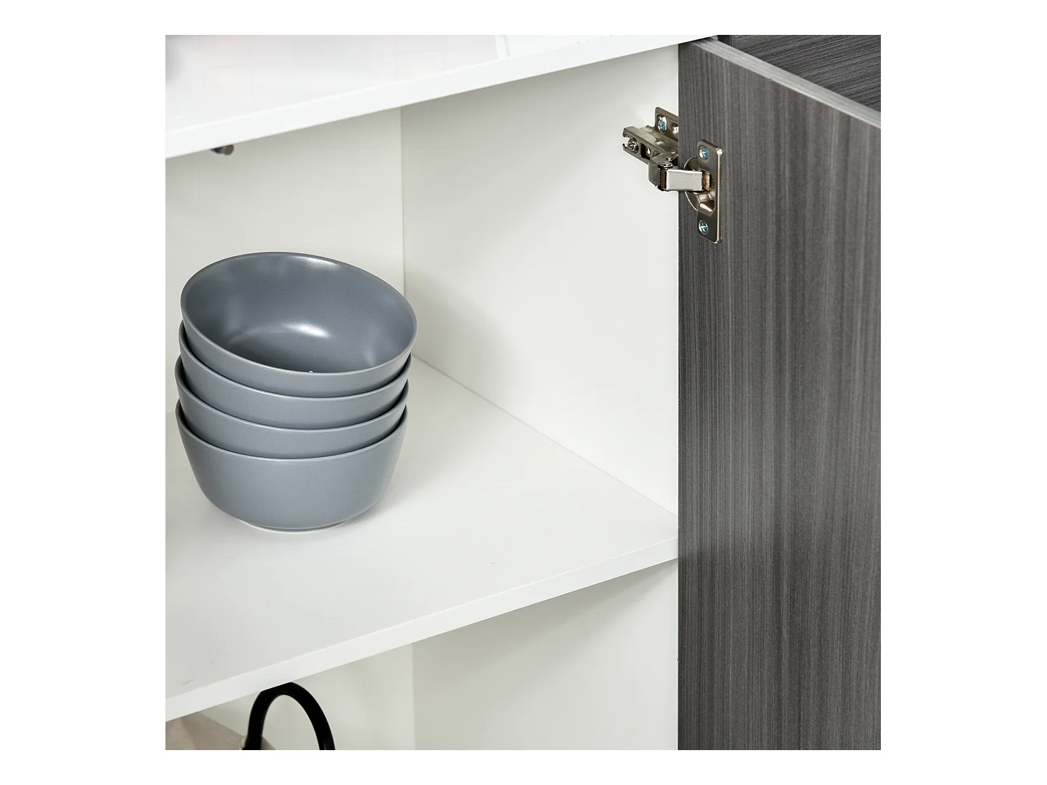 Mobiletto multiuso 2 cassetti 2 armadietti apertura a pressione