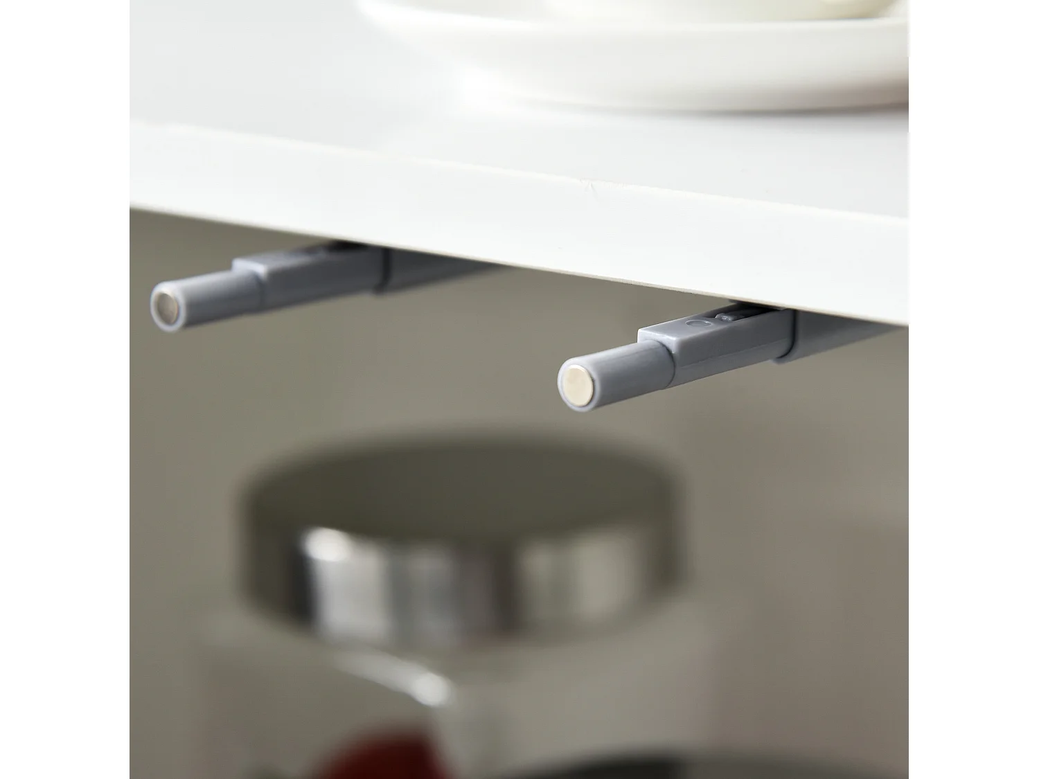 Mobiletto multiuso 2 cassetti 2 armadietti apertura a pressione