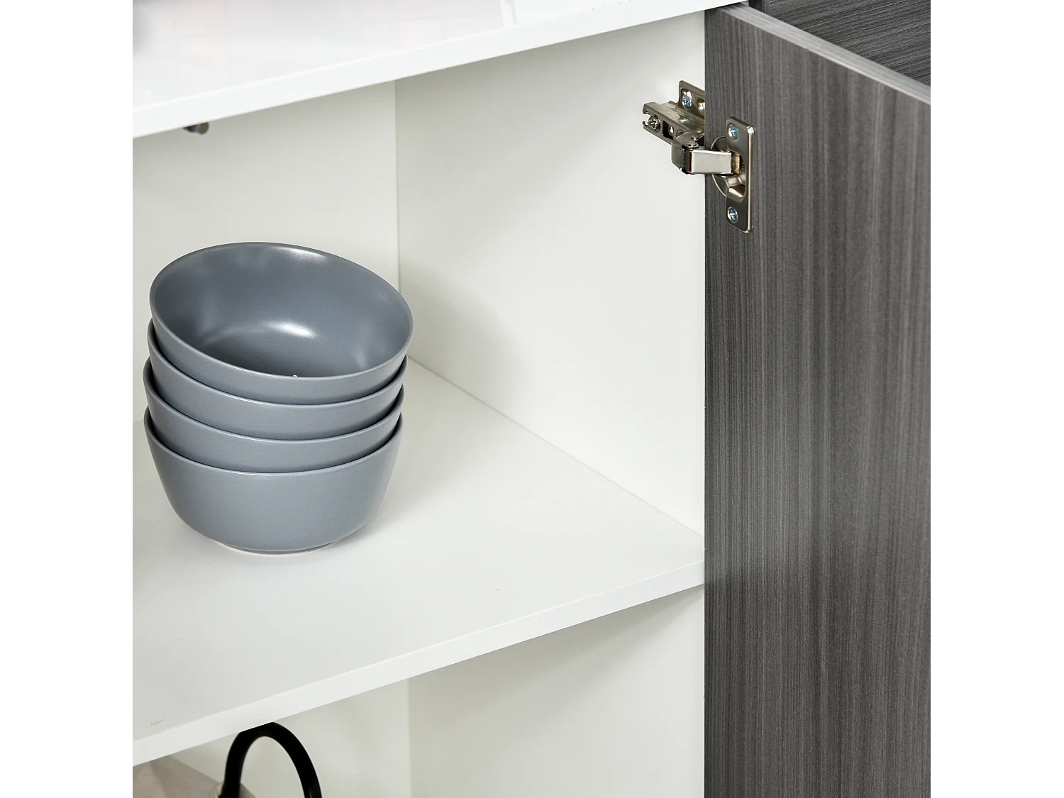 Mobiletto multiuso 2 cassetti 2 armadietti apertura a pressione