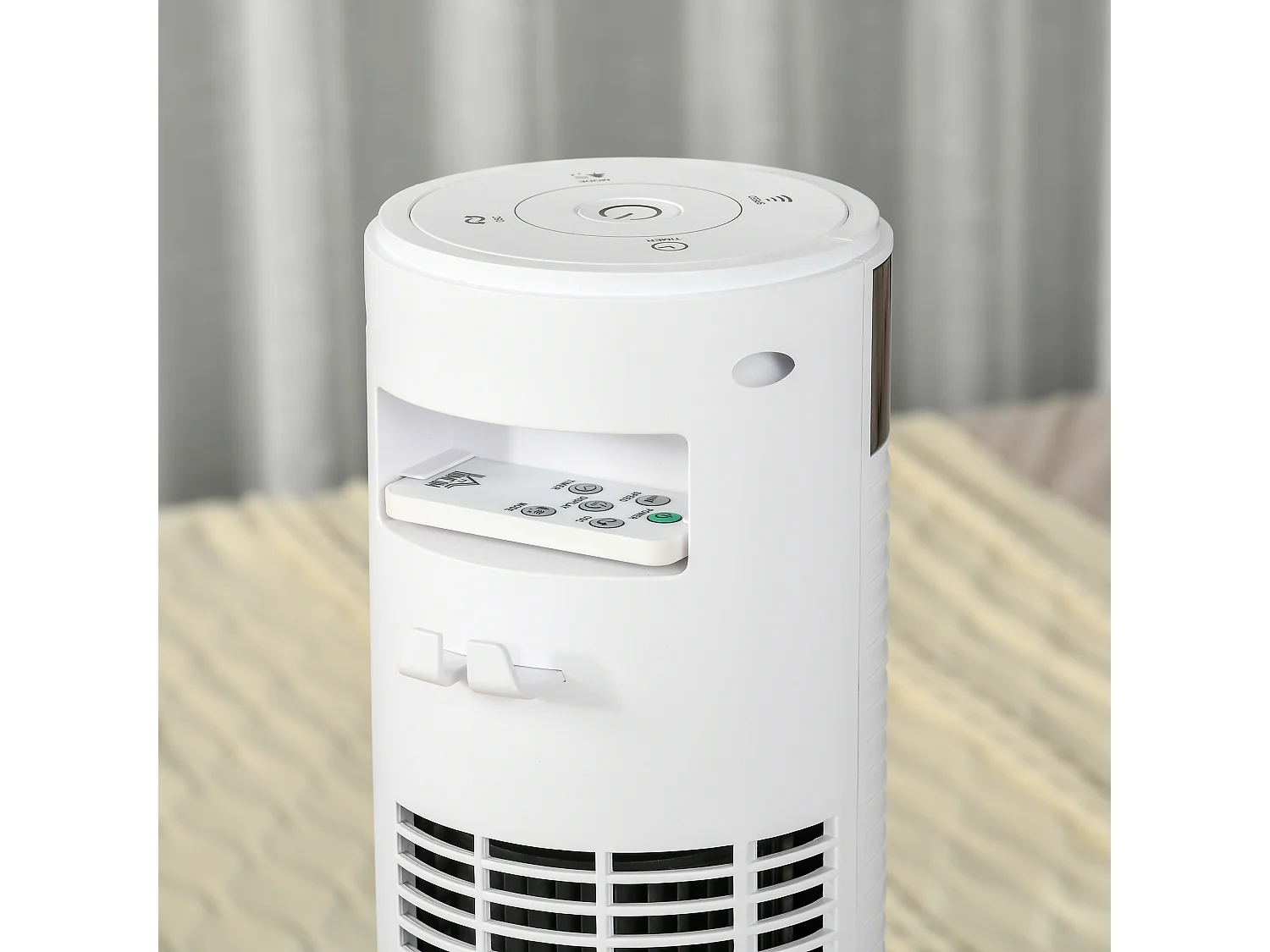 HOMCOM Ventilatore Colonna 3 Velocità 4 Modalità Timer 12h Telecomando