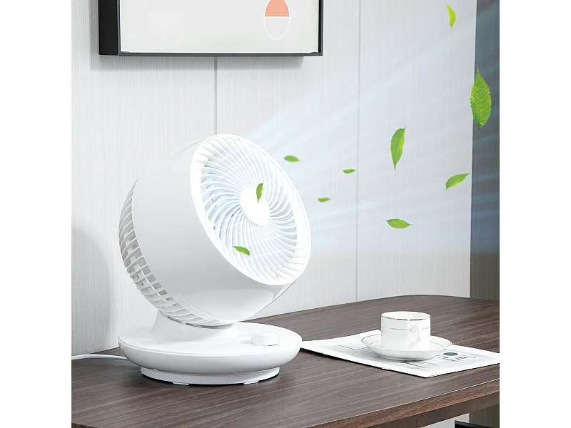 Ventilatore da tavolo a 3 velocità con oscillazione a 70°