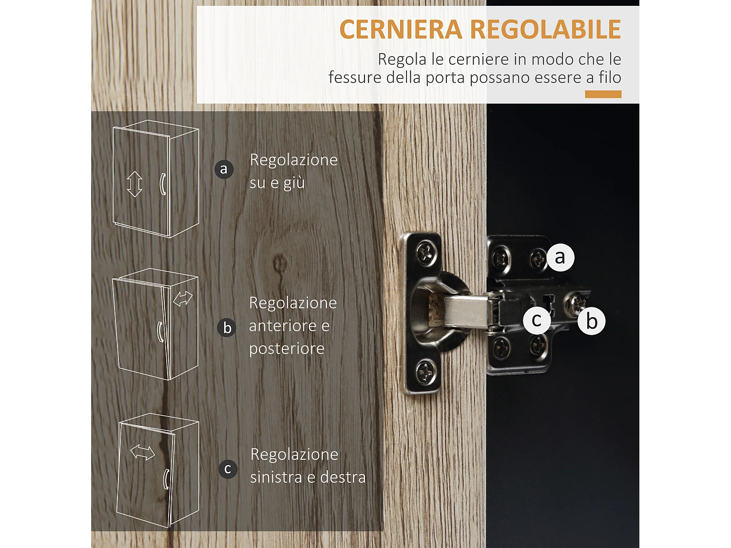 Carrello cucina multiuso con ruote scaffale e armadietto in legno