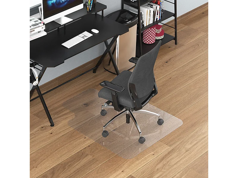 Tappeto salvapavimento antiscivolo 90x120cm in plastica trasparente