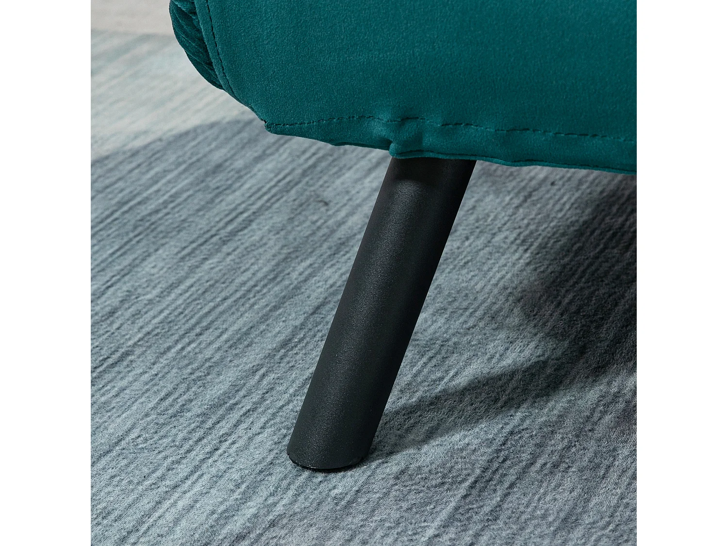 Divano letto matrimoniale 3 in 1 con schienale regolabile blu scuro