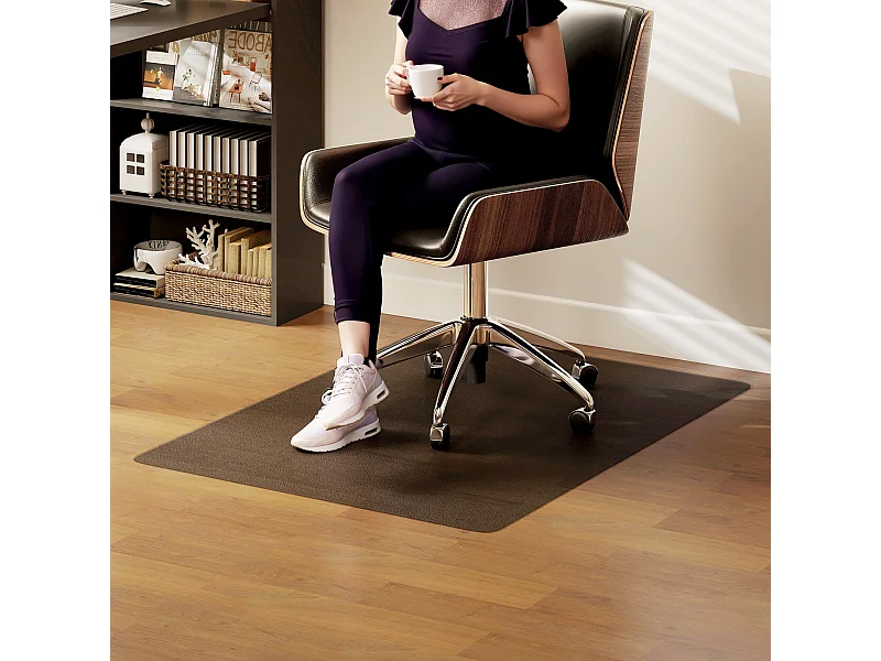 Tappetino salvapavimento 120x90 cm in plastica trasparente per sedia