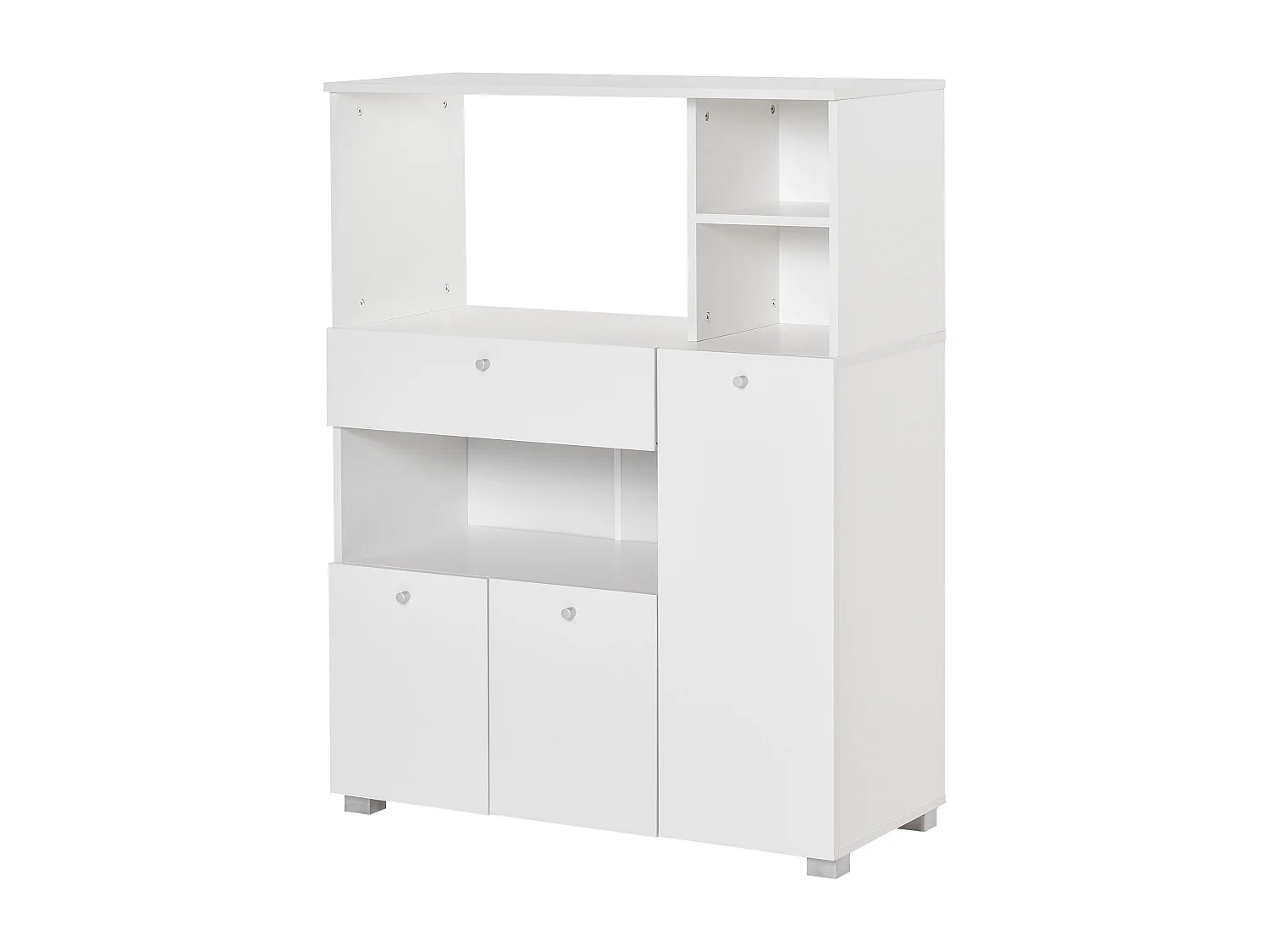 Mobiletto per microonde con armadietti e cassetto 90x40x120cm