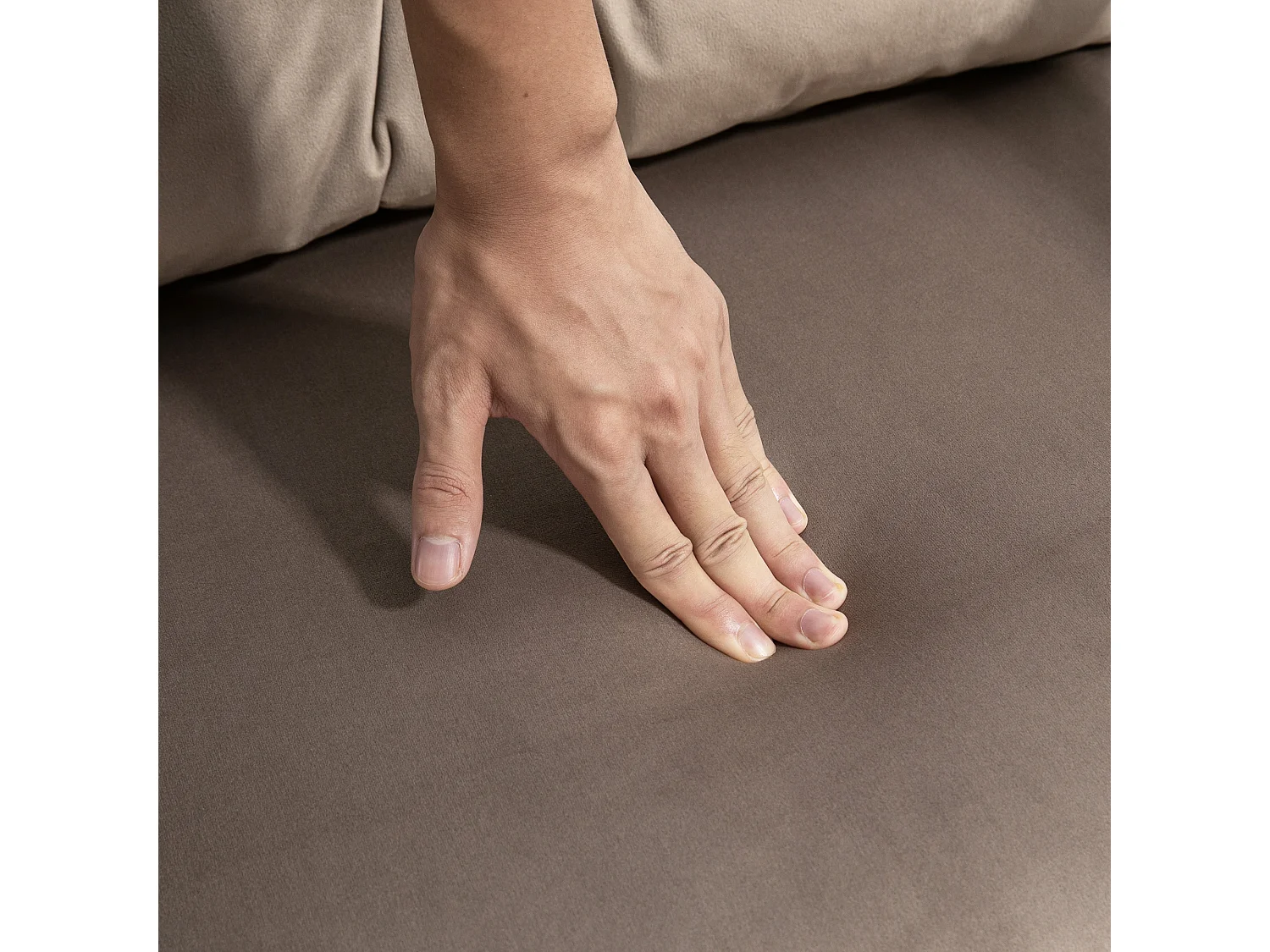 Poltrona letto 3 in 1 con schienale reclinabile grigio chiaro