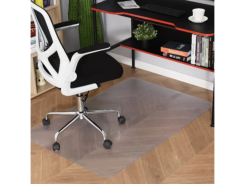 Tappetino per sedia da ufficio in plastica 90x120 cm trasparente