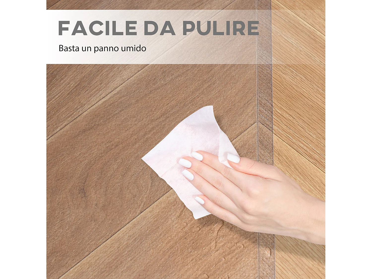 Tappetino per sedia da ufficio in plastica 90x120 cm trasparente