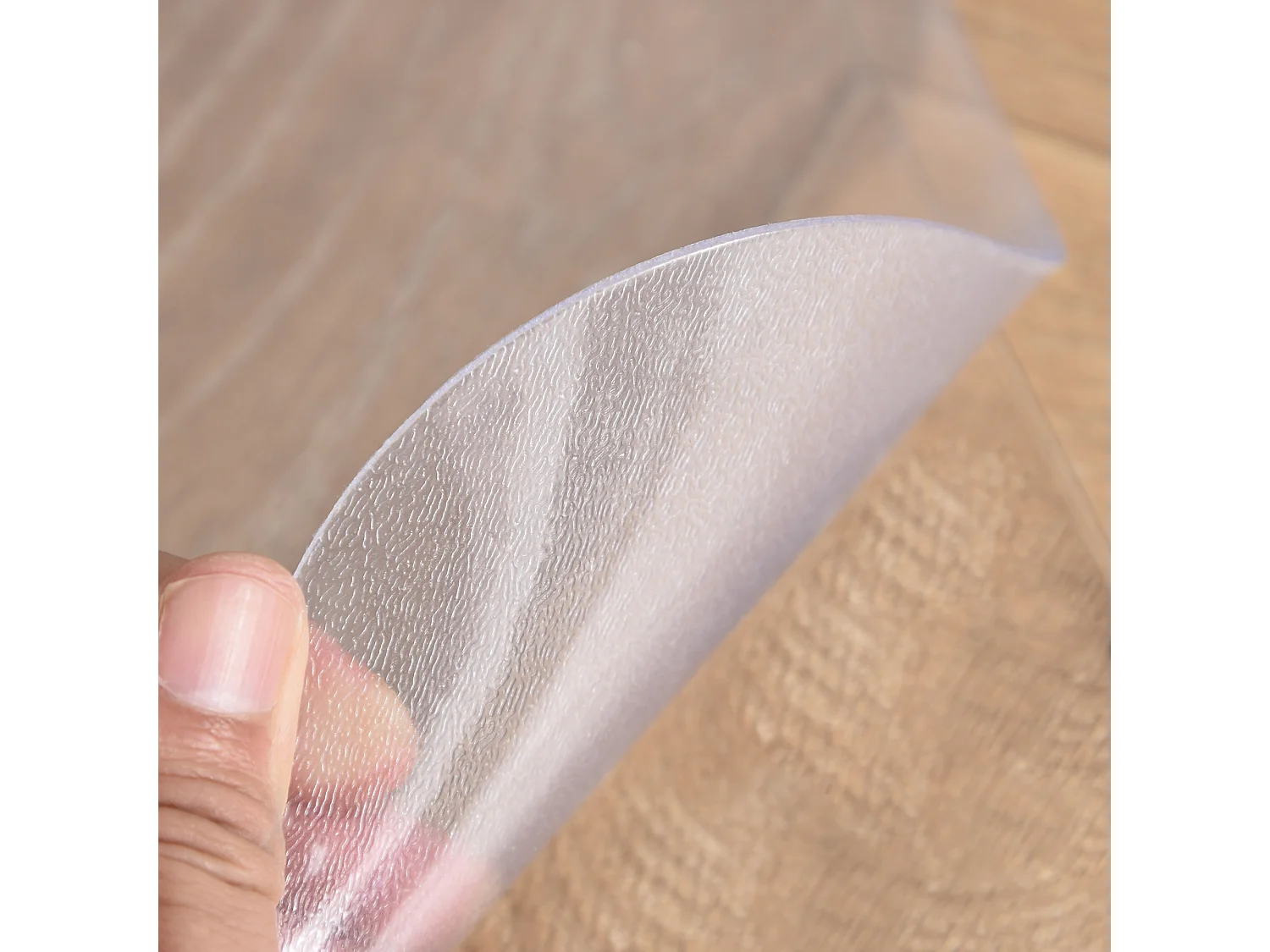 Tappetino per sedia da ufficio in plastica 90x120 cm trasparente