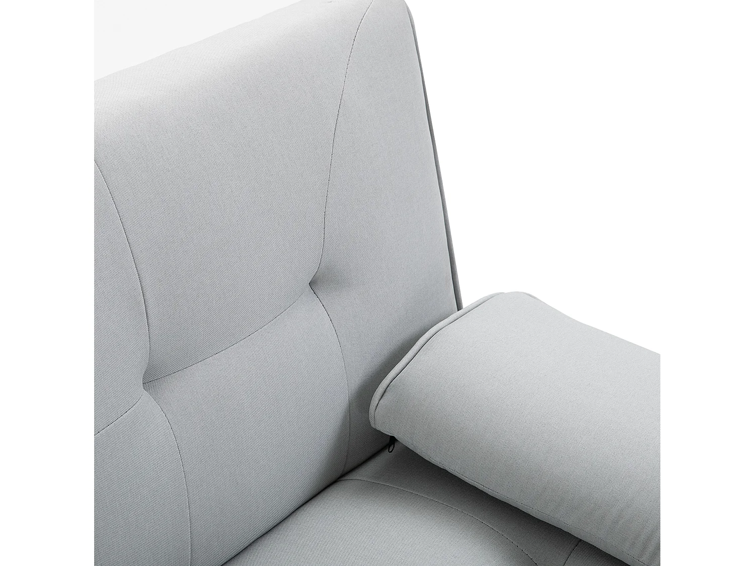 Divano letto 3  posti stile nordico reclinabile con tavolino