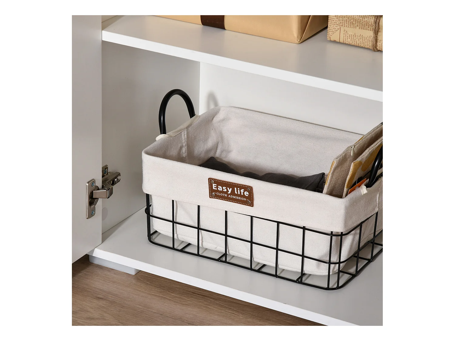 Mobiletto multiuso 2 cassetti 2 armadietti apertura a pressione