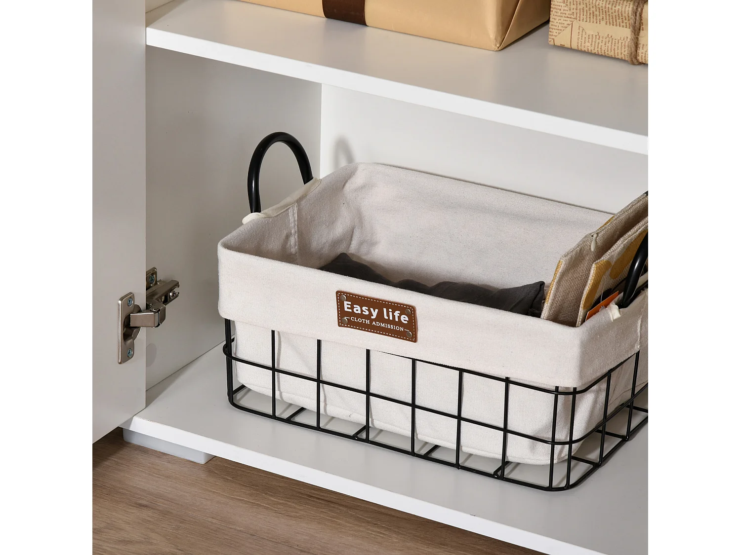 Mobiletto multiuso 2 cassetti 2 armadietti apertura a pressione