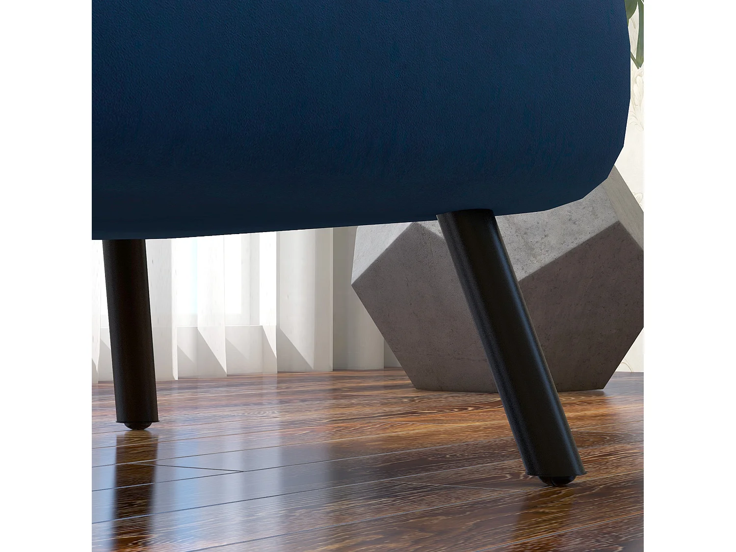 Poltrona letto 3 in 1 reclinabile con cuscino blu