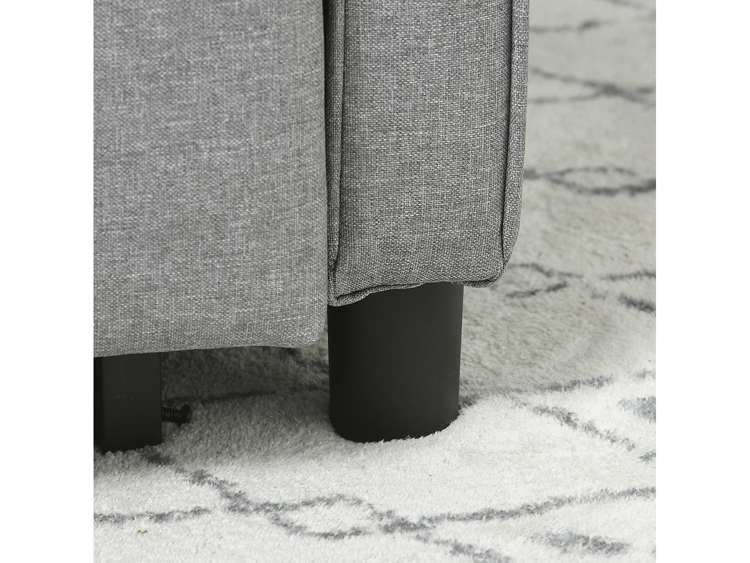 Poltrona letto singolo 3 reclinazioni con cuscino extra grigio chiaro