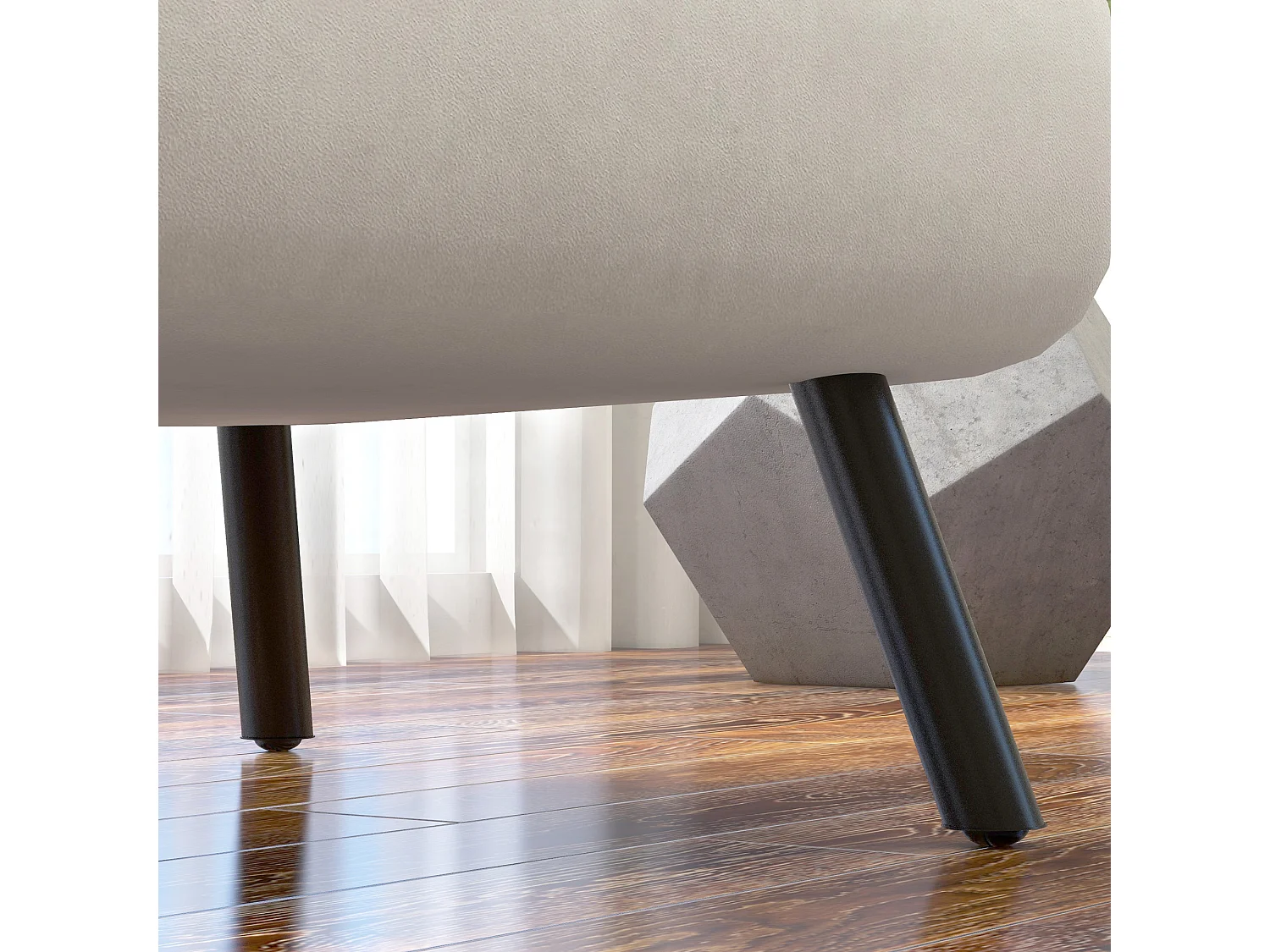 Poltrona letto 3 in 1 reclinabile con cuscino bianco crema