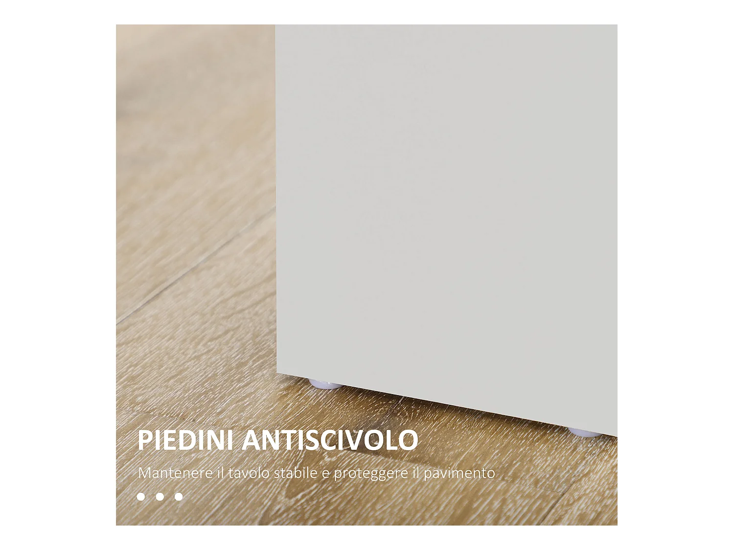 Tavolo da pranzo moderno per 4-6 persone 120x69x75cm grigio e bianco