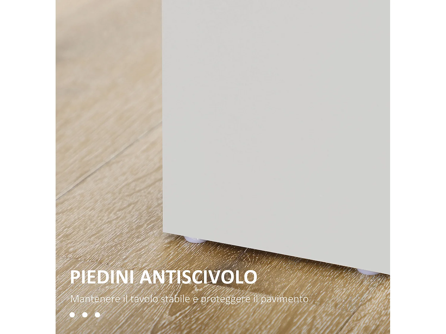 Tavolo da pranzo moderno per 4-6 persone 120x69x75cm grigio e bianco