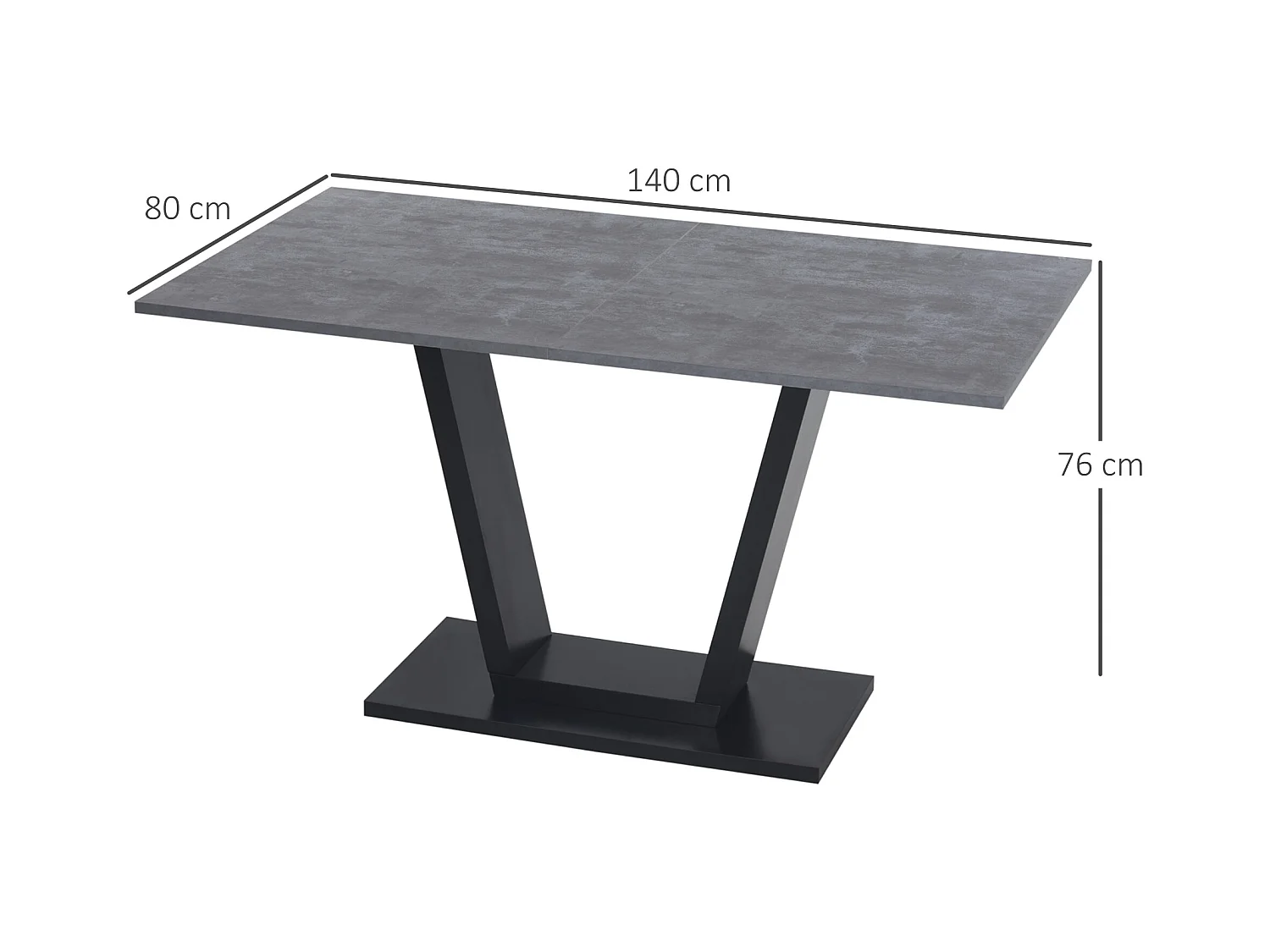 Tavolo da pranzo 4-6 persone piano effetto marmo