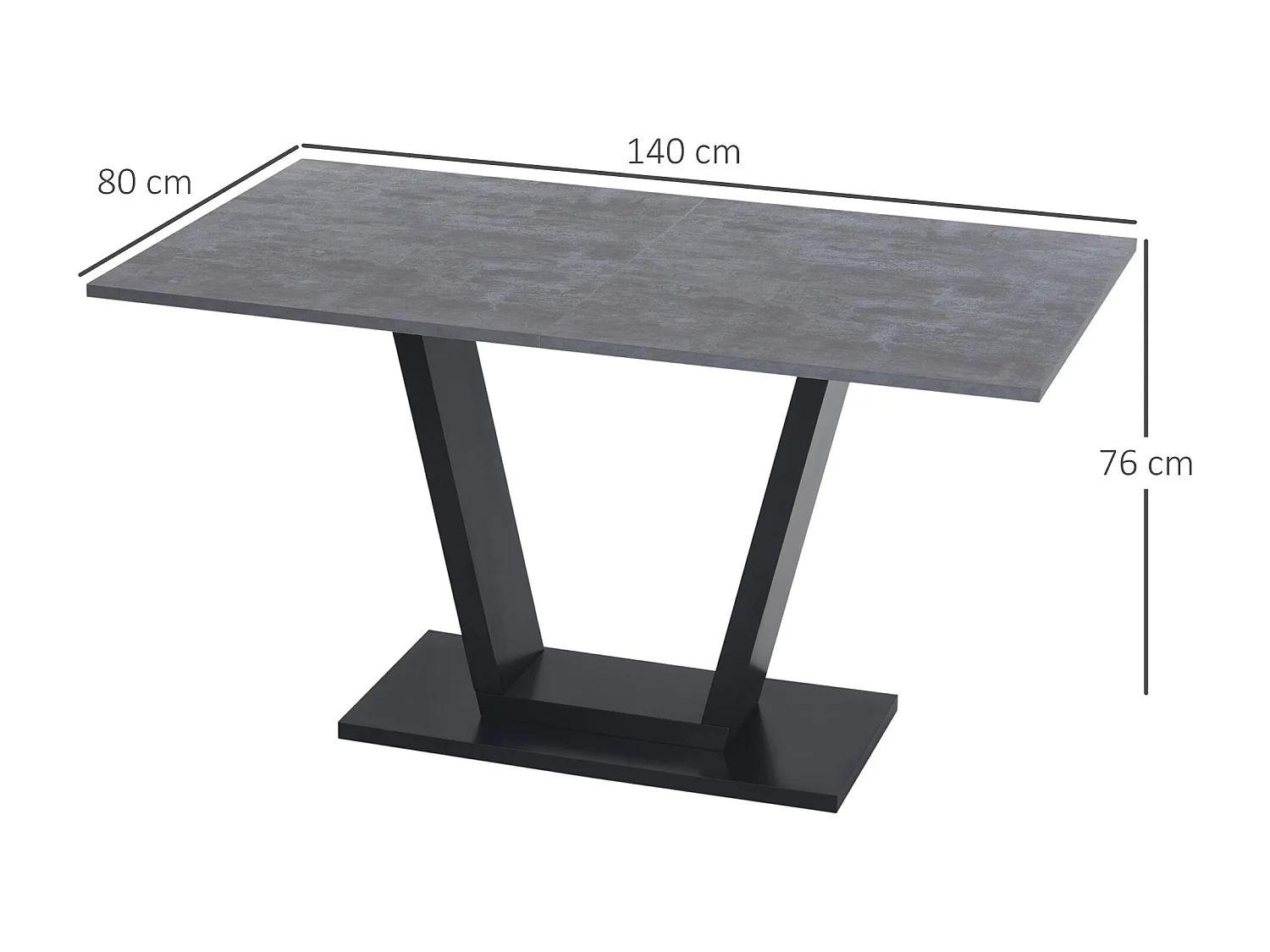 Tavolo da pranzo 4-6 persone piano effetto marmo