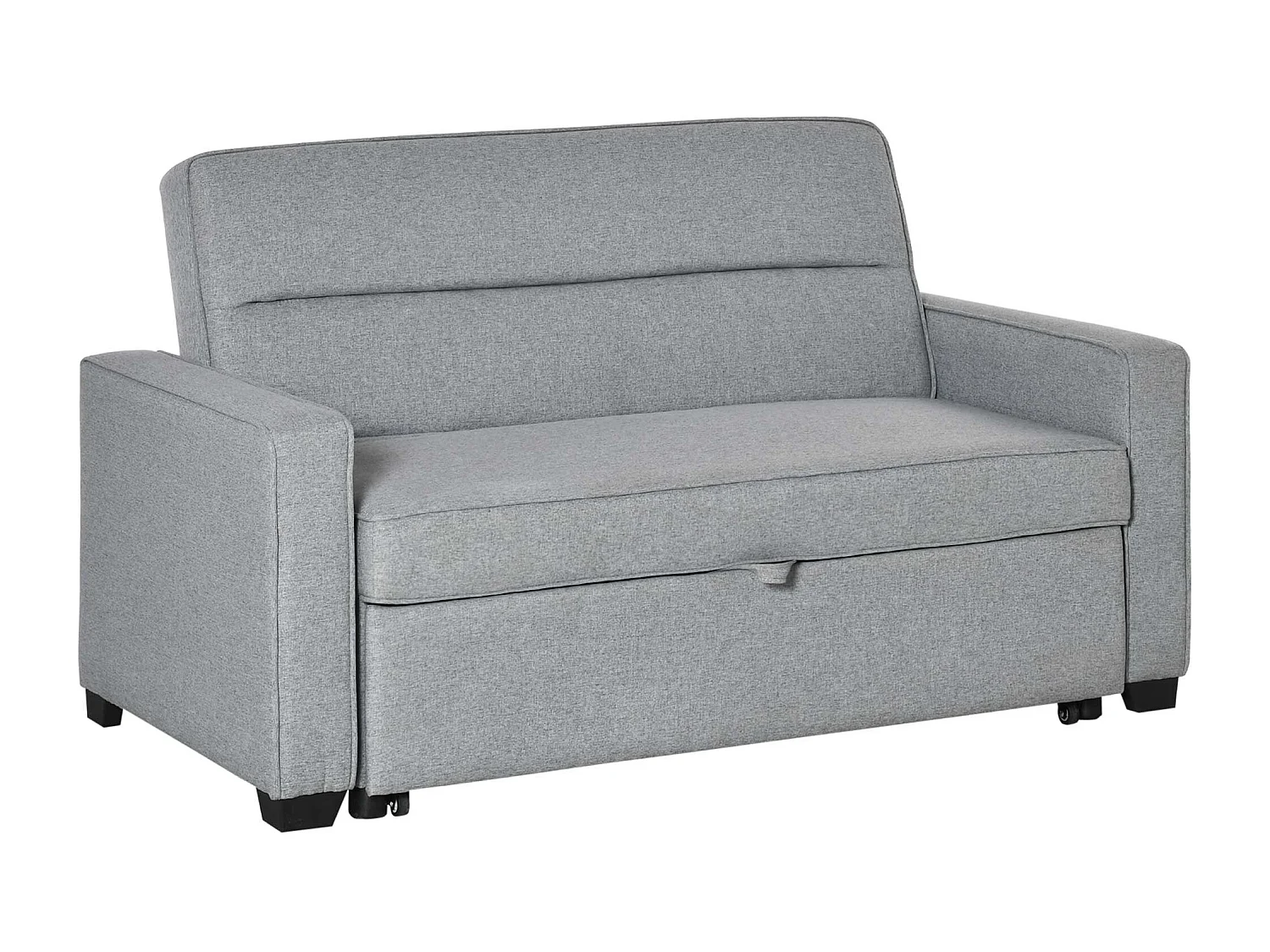 Divano 2  posti con schienale reclinabile su 3 livelli grigio