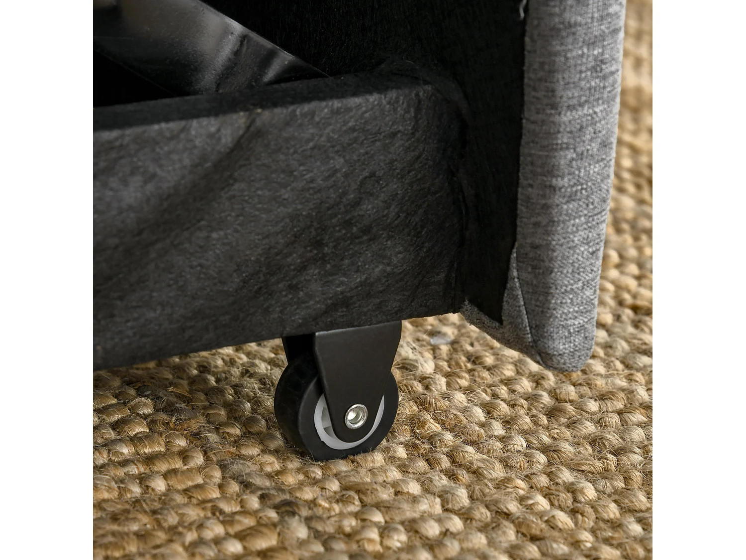 Divano 2  posti con schienale reclinabile su 3 livelli grigio