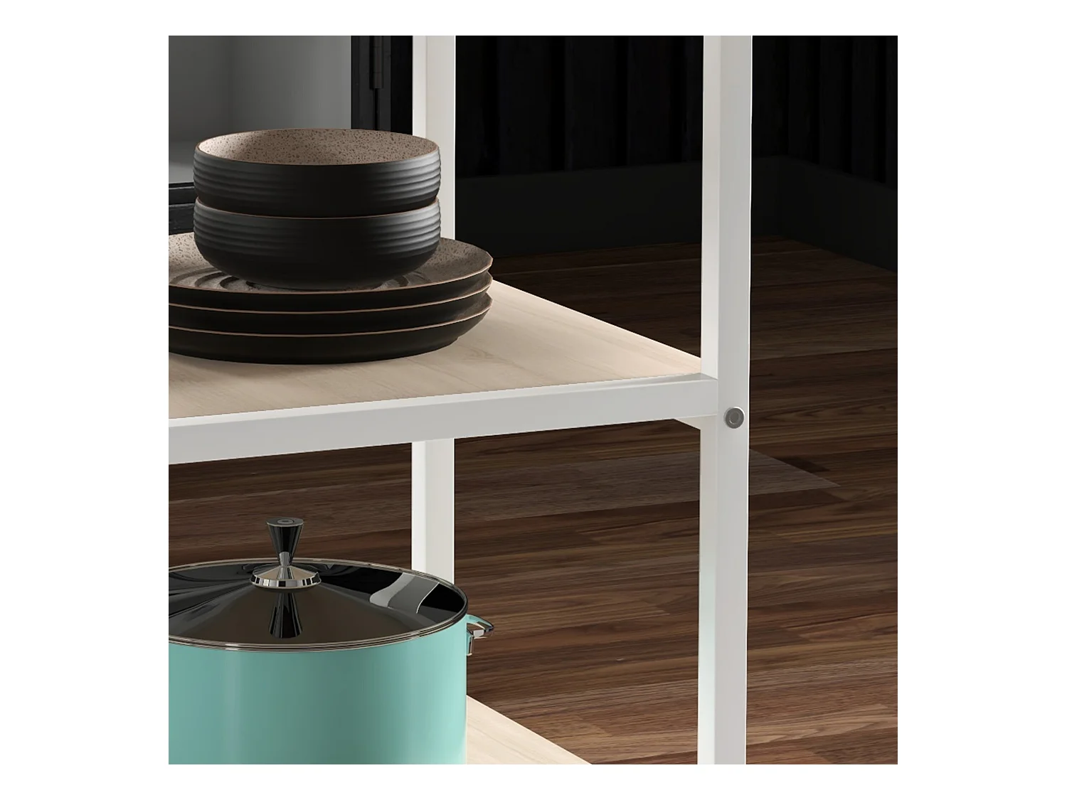 Tavolo da pranzo 4-6 persone con 2 ripiani integrati