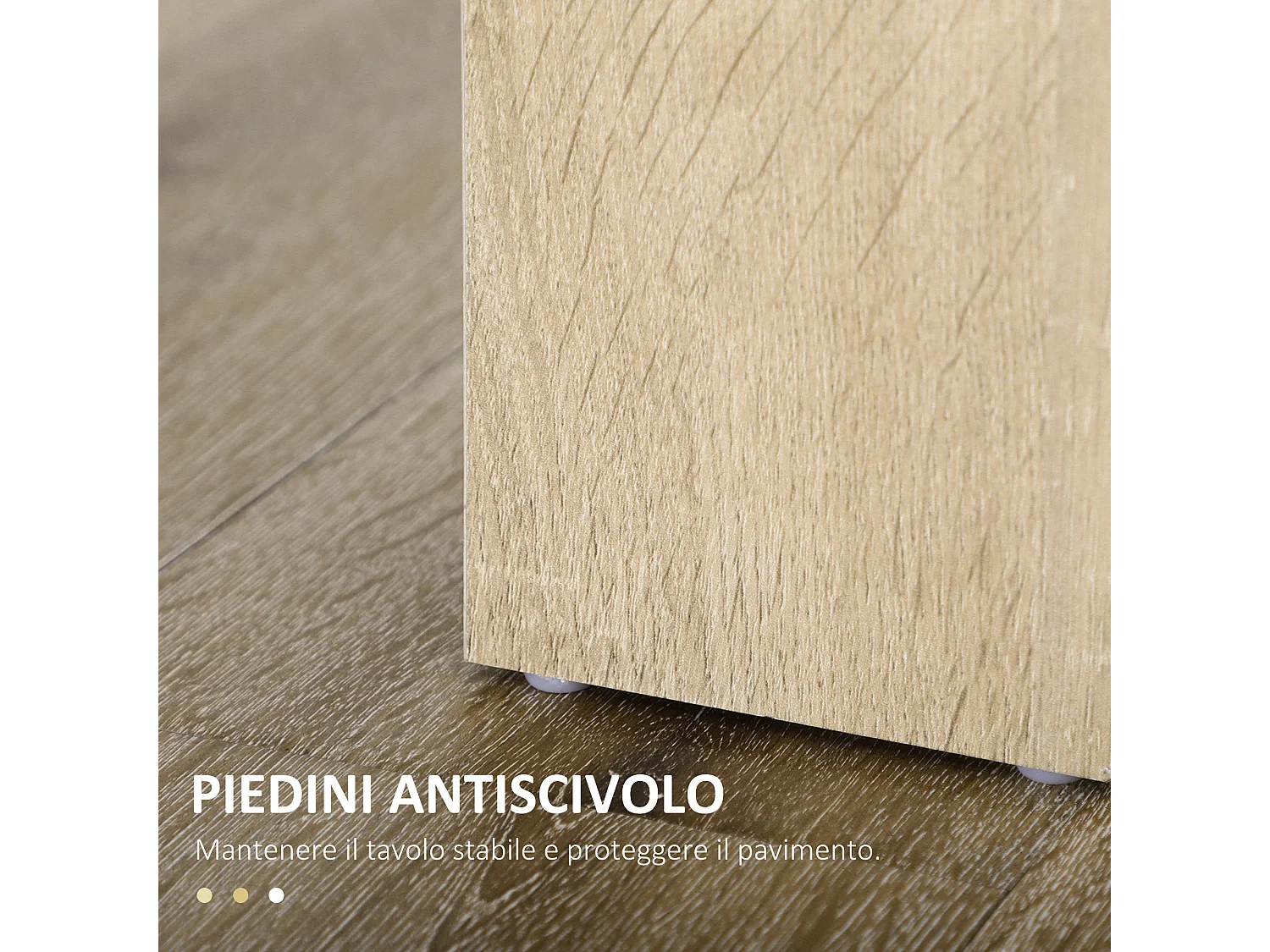 Tavolo da pranzo moderno per 4-6 persone 120x69x75cm nero e legno