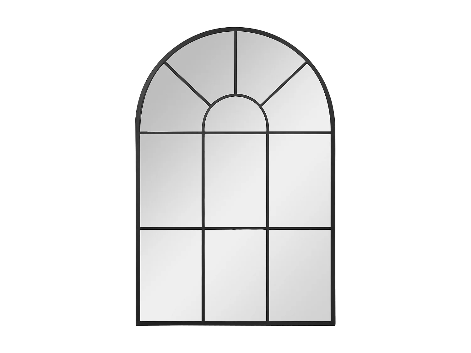 Specchio a muro 91x60 cm per camera da letto e soggiorno nero