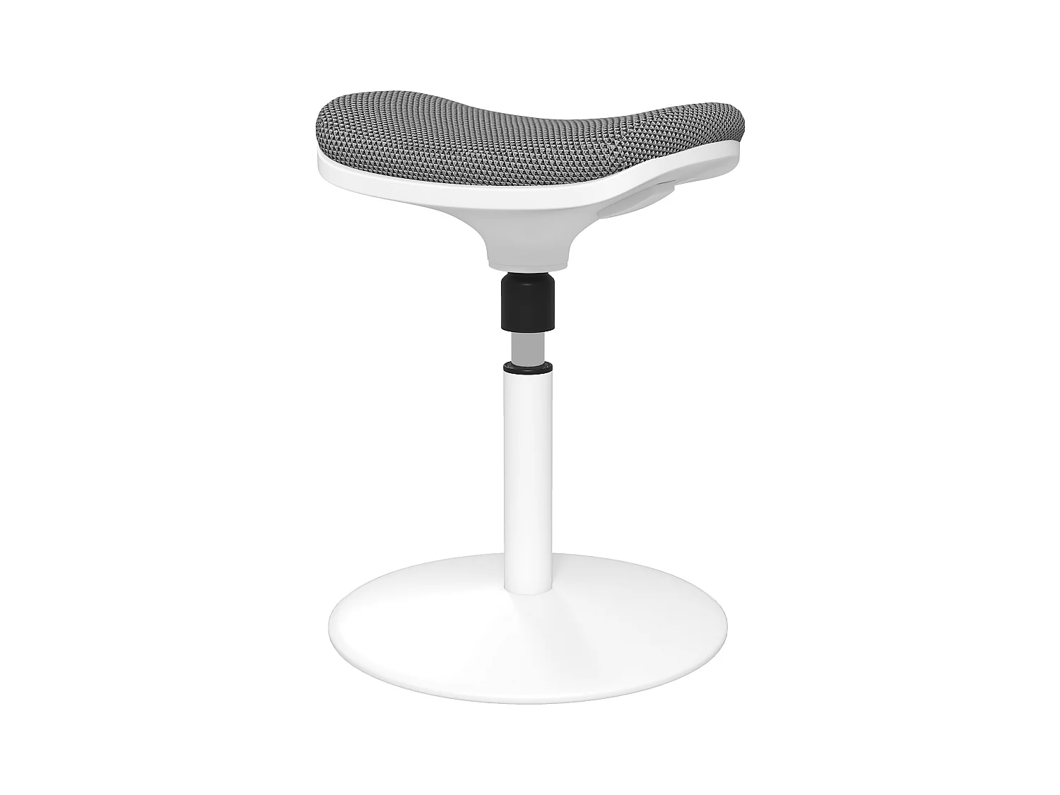 Sgabello ergonomico ad altezza regolabile con inclinazione a 5° grigio