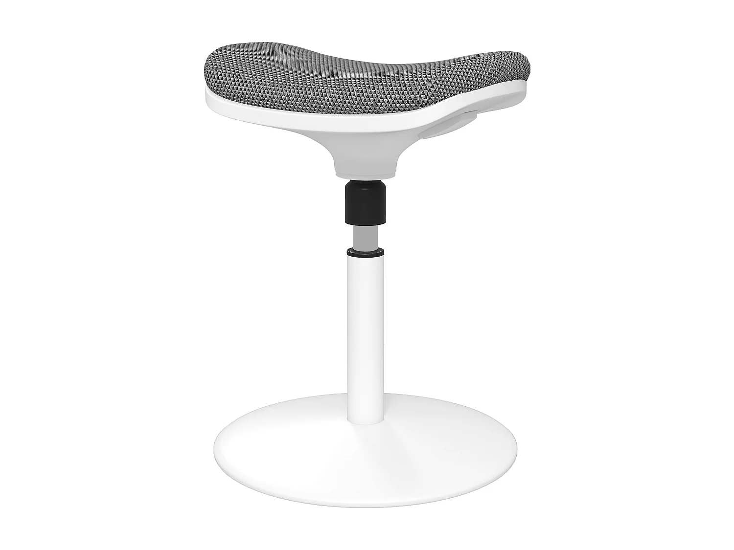 Sgabello ergonomico ad altezza regolabile con inclinazione a 5° grigio