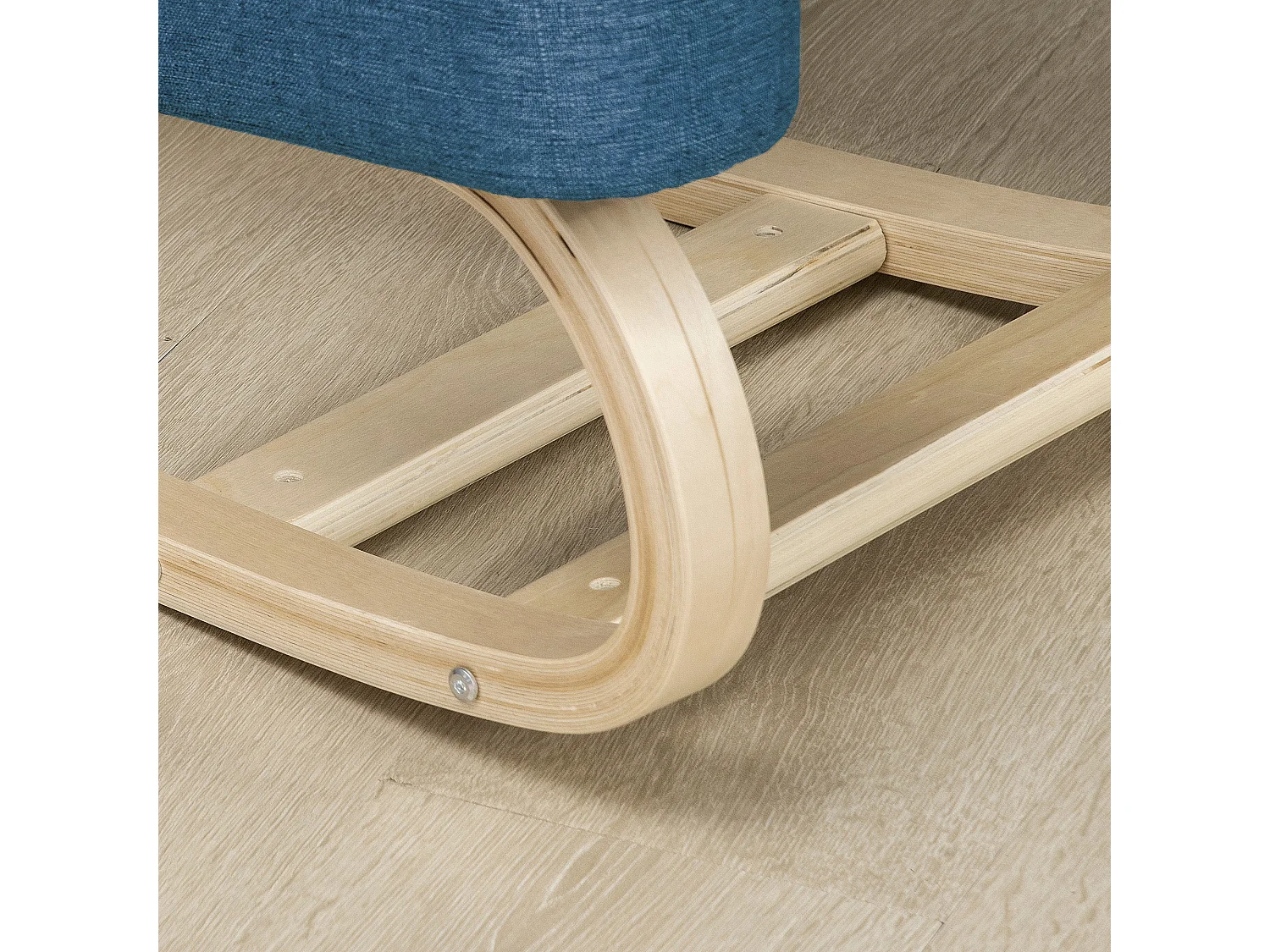 Sedia ergonomica con inginocchiatoio e cuscino imbottito blu