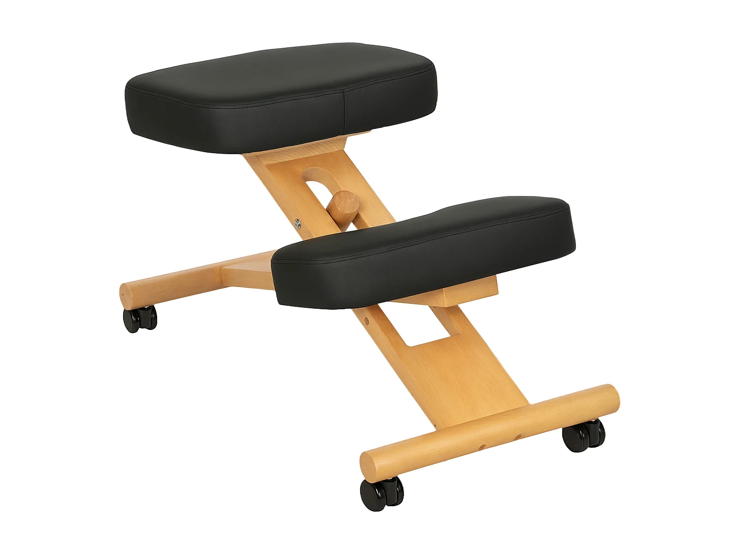 Sedia posturale con inginocchiatoio e altezza regolabile nero