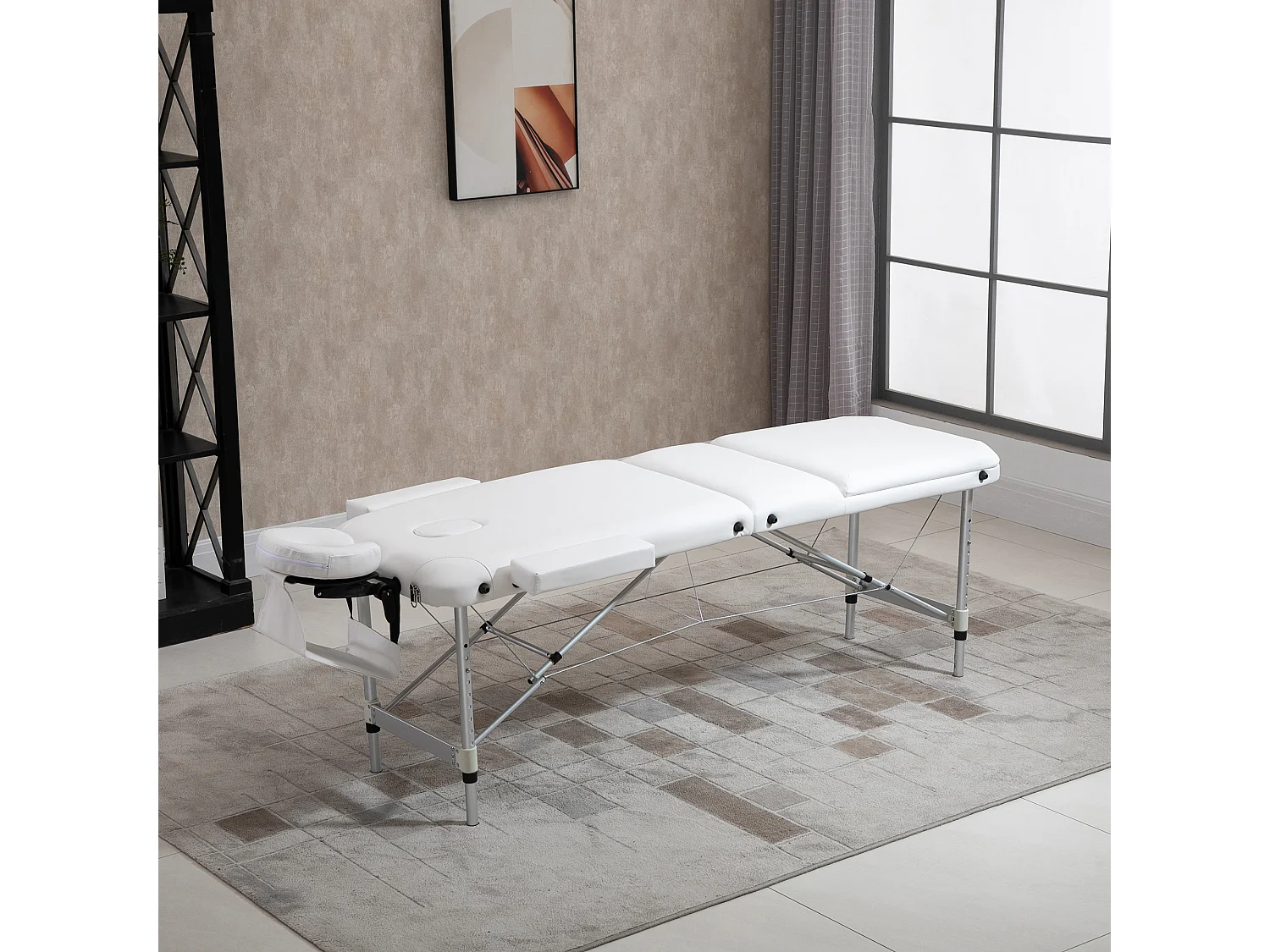 Lettino massaggi portatile professionale in alluminio