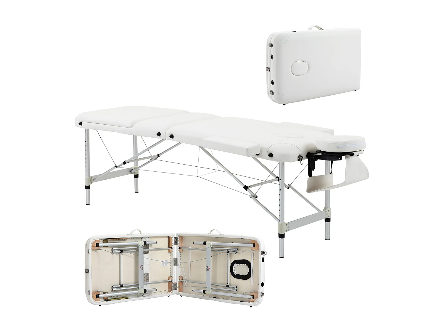 Lettino massaggi portatile professionale in alluminio