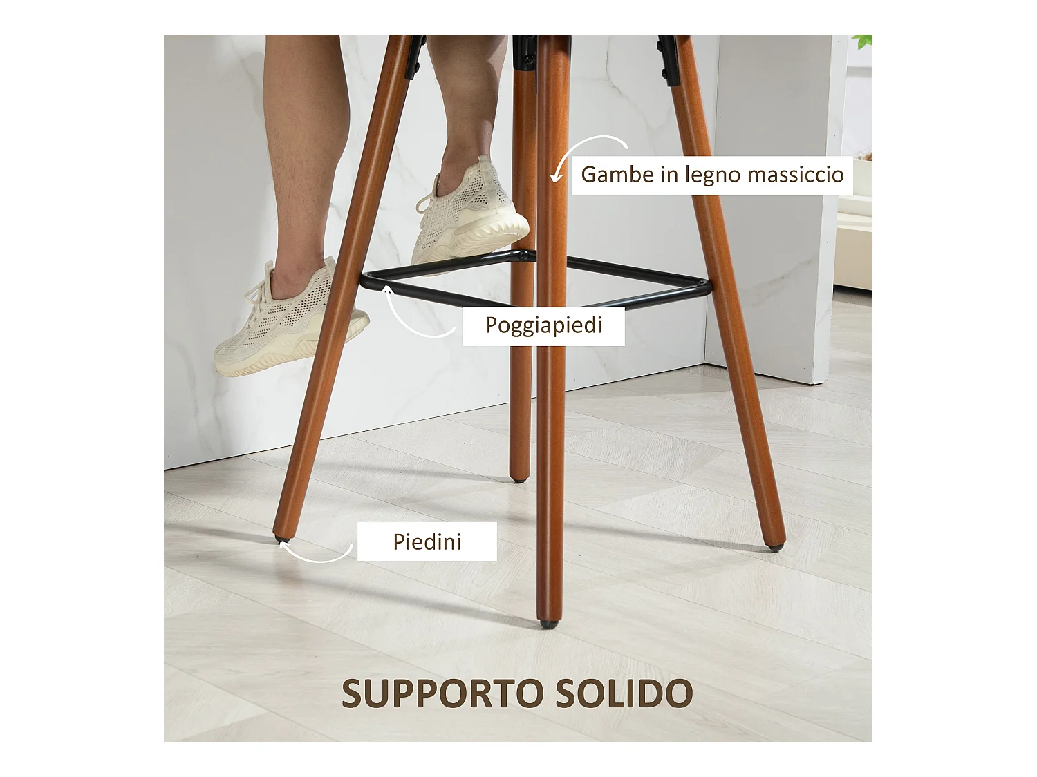 Set 2 sgabelli da bar con schienale e braccioli in velluto blu scuro