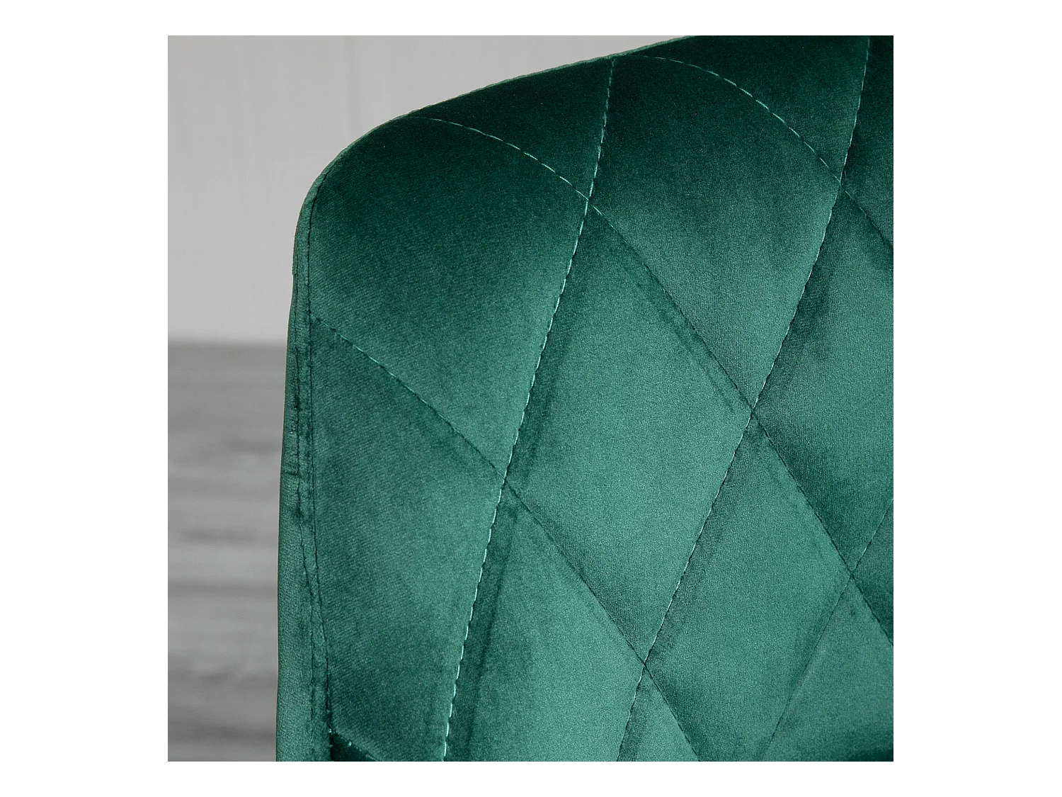 Set 2 Sgabelli da Bar Girevoli Velluto Verde Altezza Regolabile