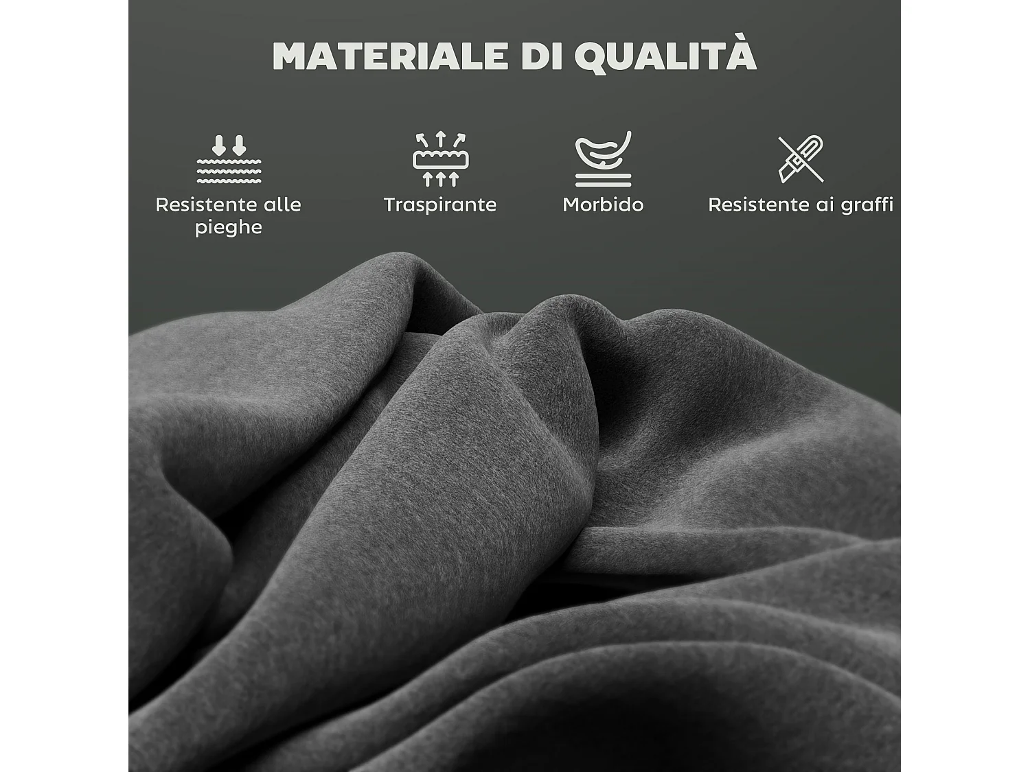 Set 2 sgabelli bar con schienale e poggiapiedi in velluto grigio