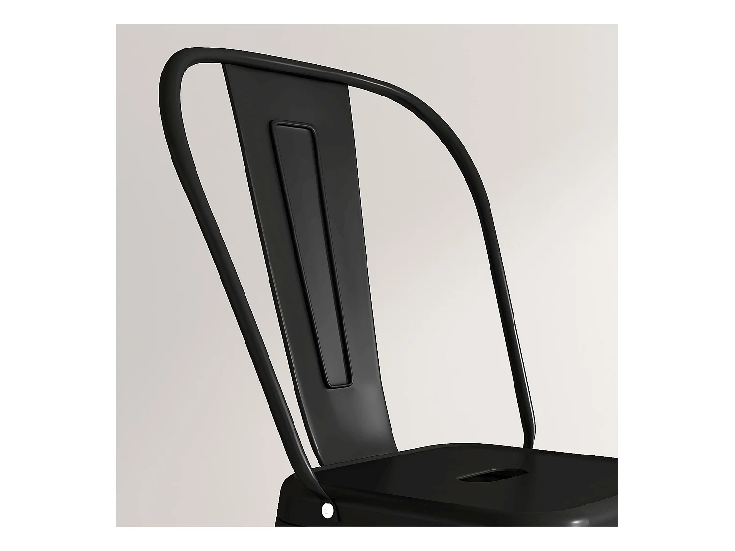 Set 2 sgabelli da bar con schienale rimovibile e poggiapiedi nero