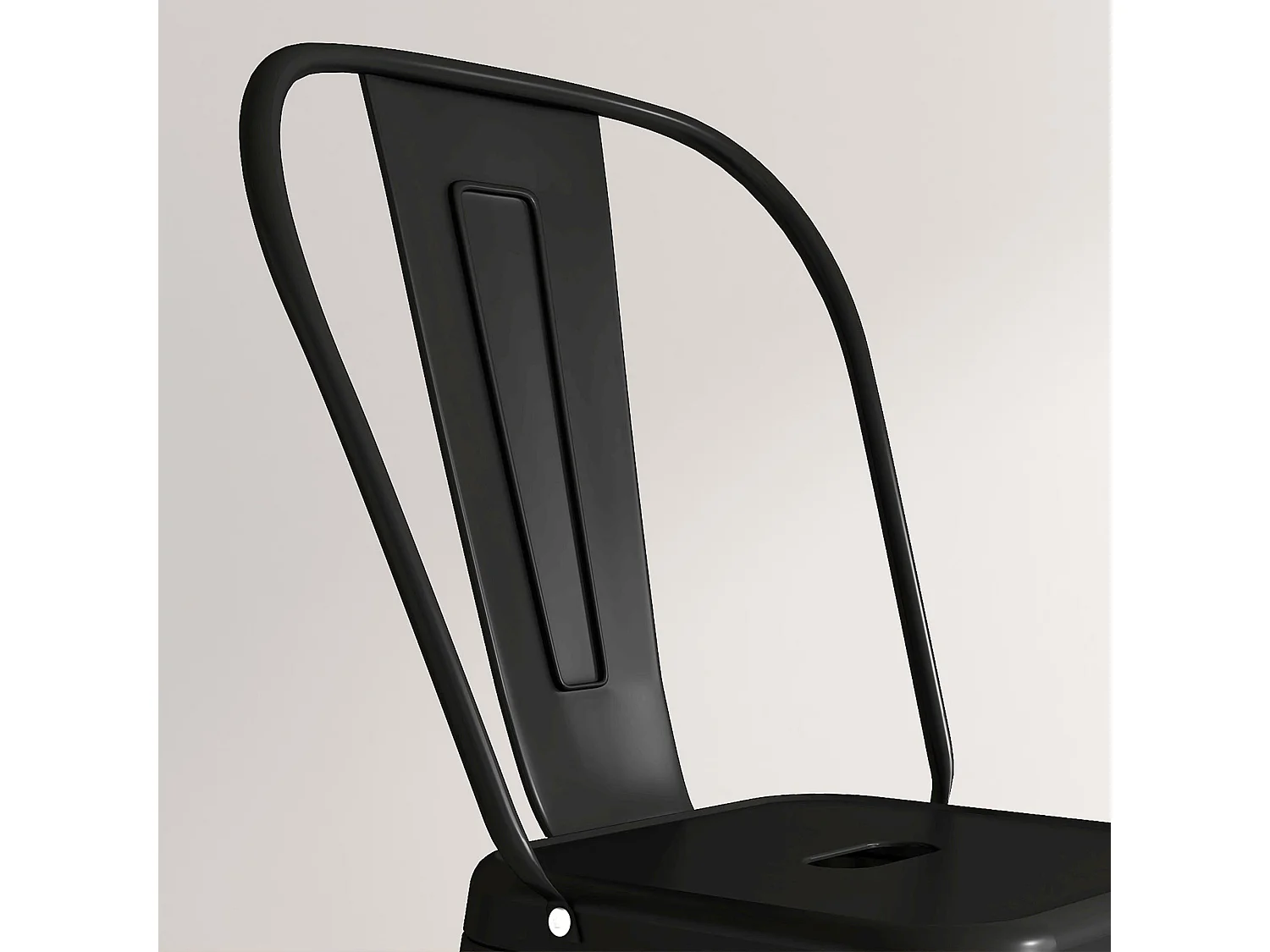 Set 2 sgabelli da bar con schienale rimovibile e poggiapiedi nero