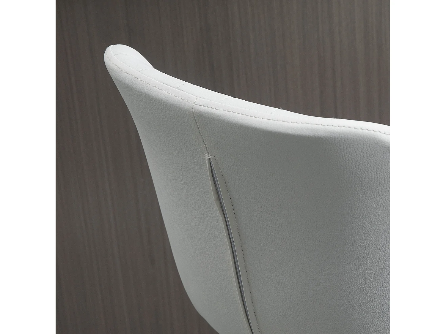 Set 2 sgabelli da bar con seduta ergonomica e poggiapiedi bianco