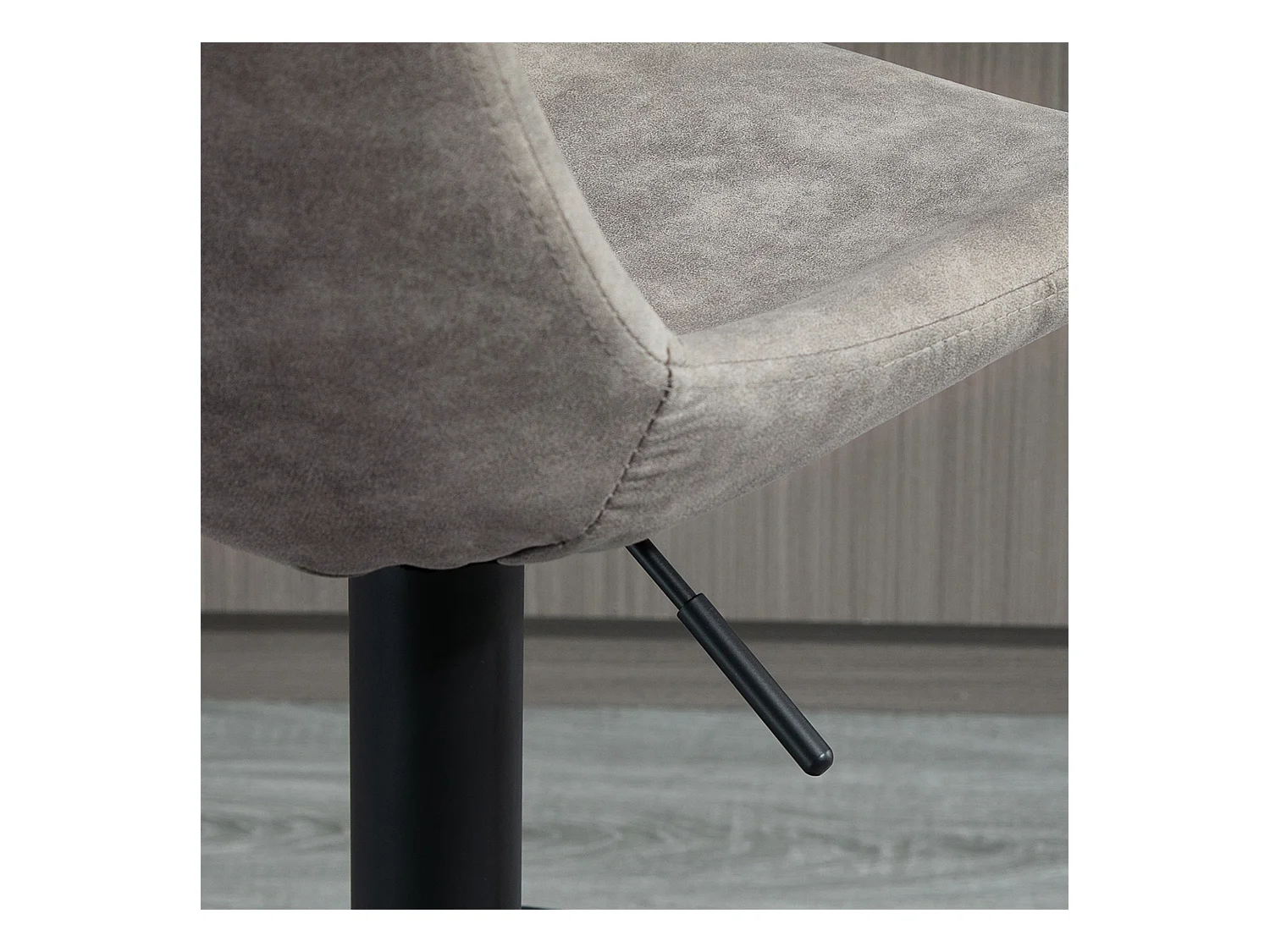 Set di 2 sgabelli da bar con schienale e altezza regolabile