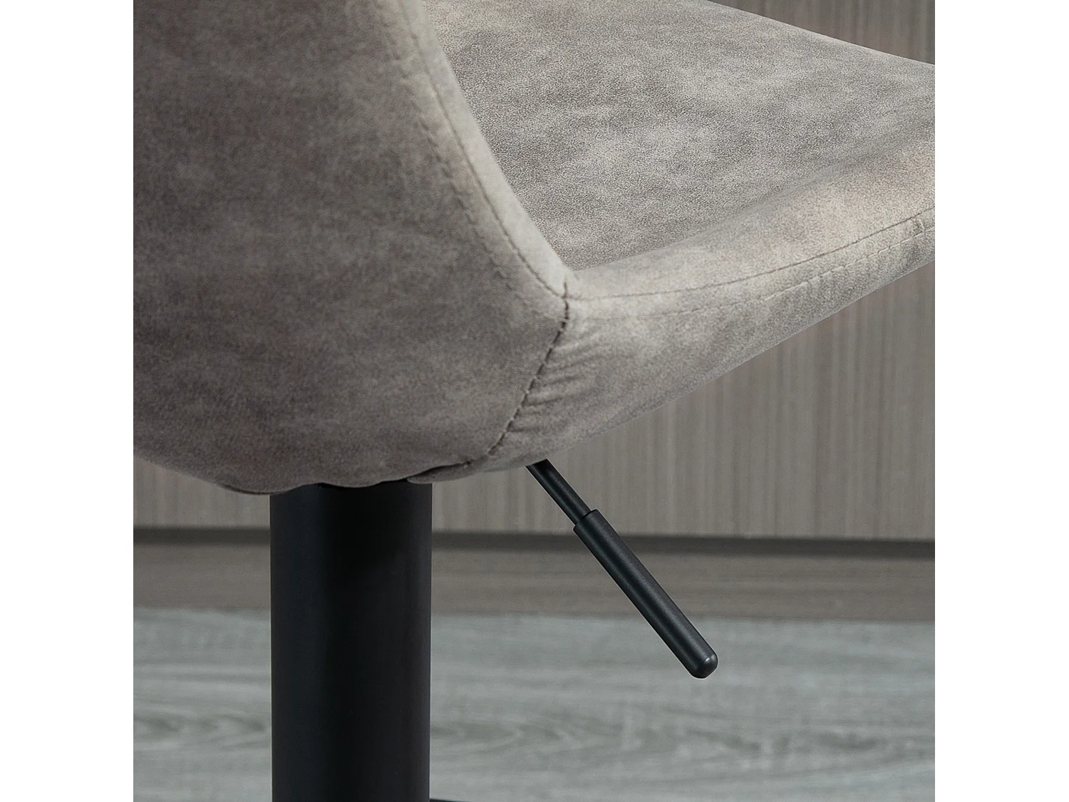 Set di 2 sgabelli da bar con schienale e altezza regolabile