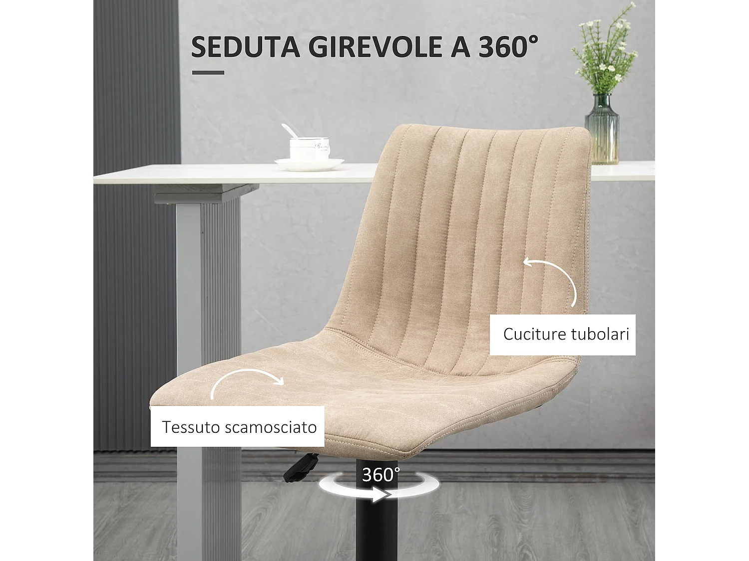 Sgabelli da bar set 2pz altezza regolabile poggiapiedi marrone