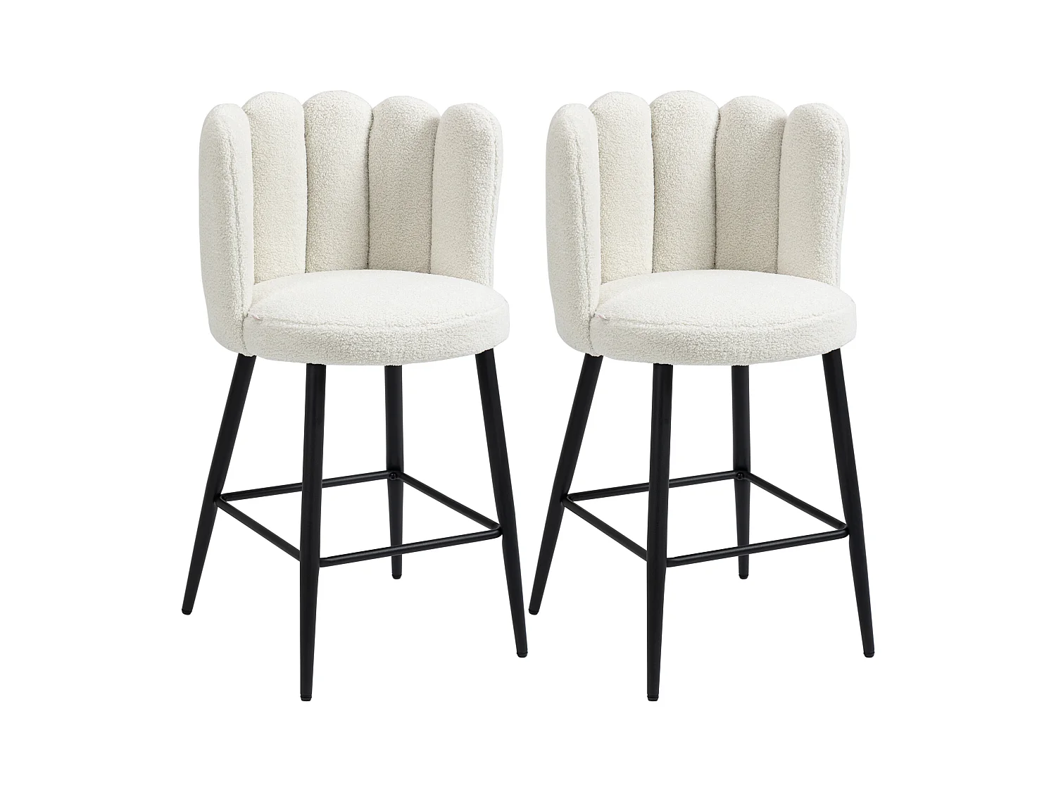 Sgabelli da cucina 2 pezzi con poggiapiedi regolabile