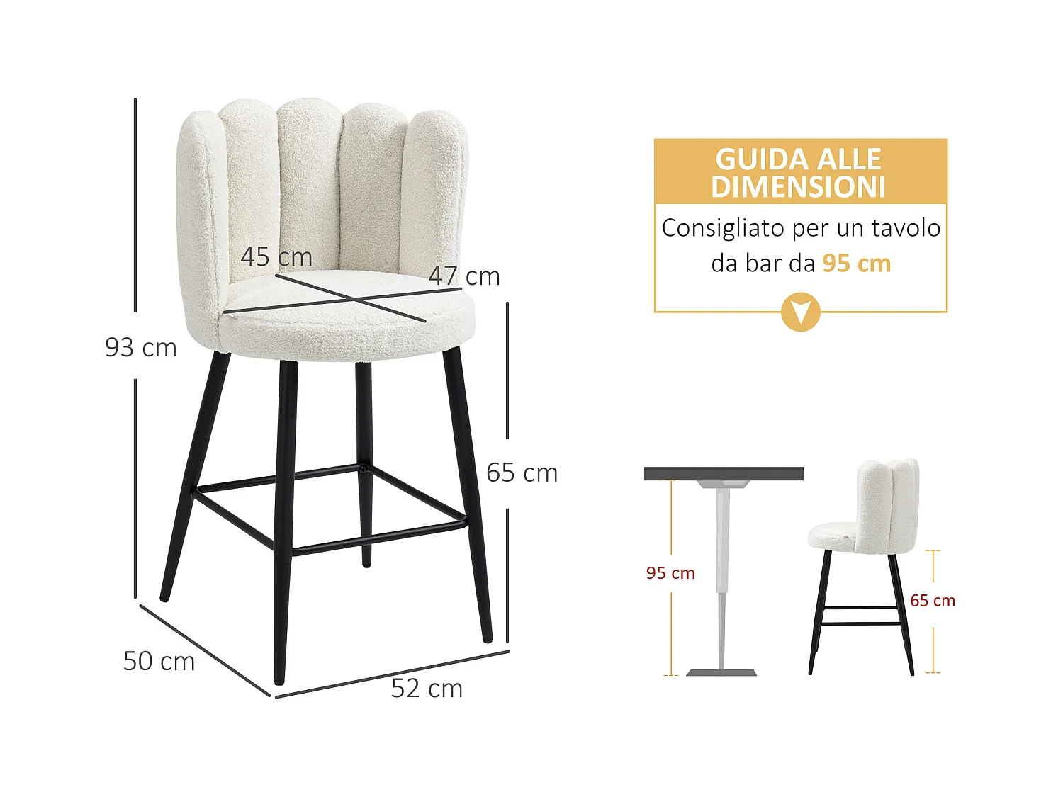 Sgabelli da cucina 2 pezzi con poggiapiedi regolabile