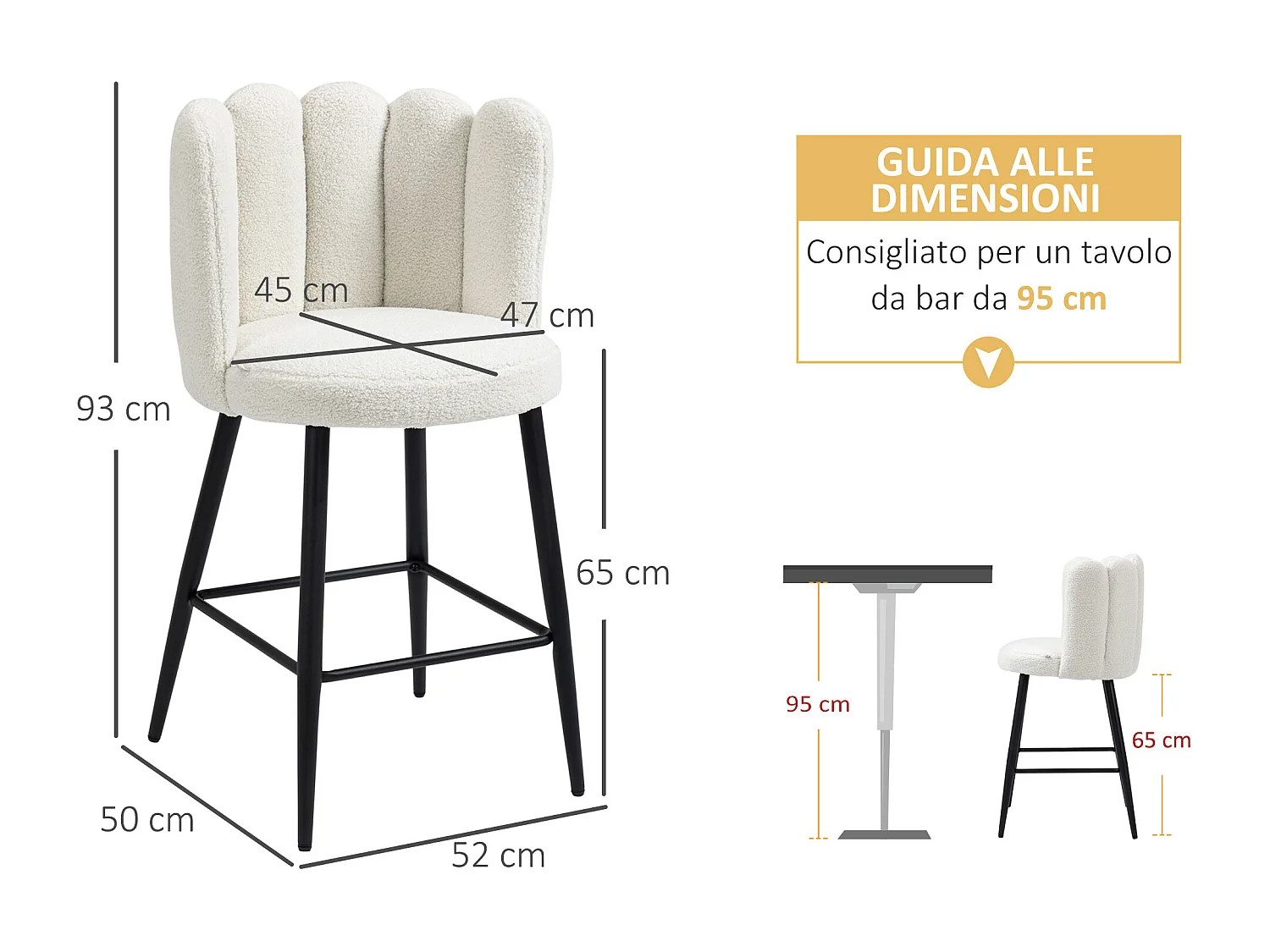 Sgabelli da cucina 2 pezzi con poggiapiedi regolabile