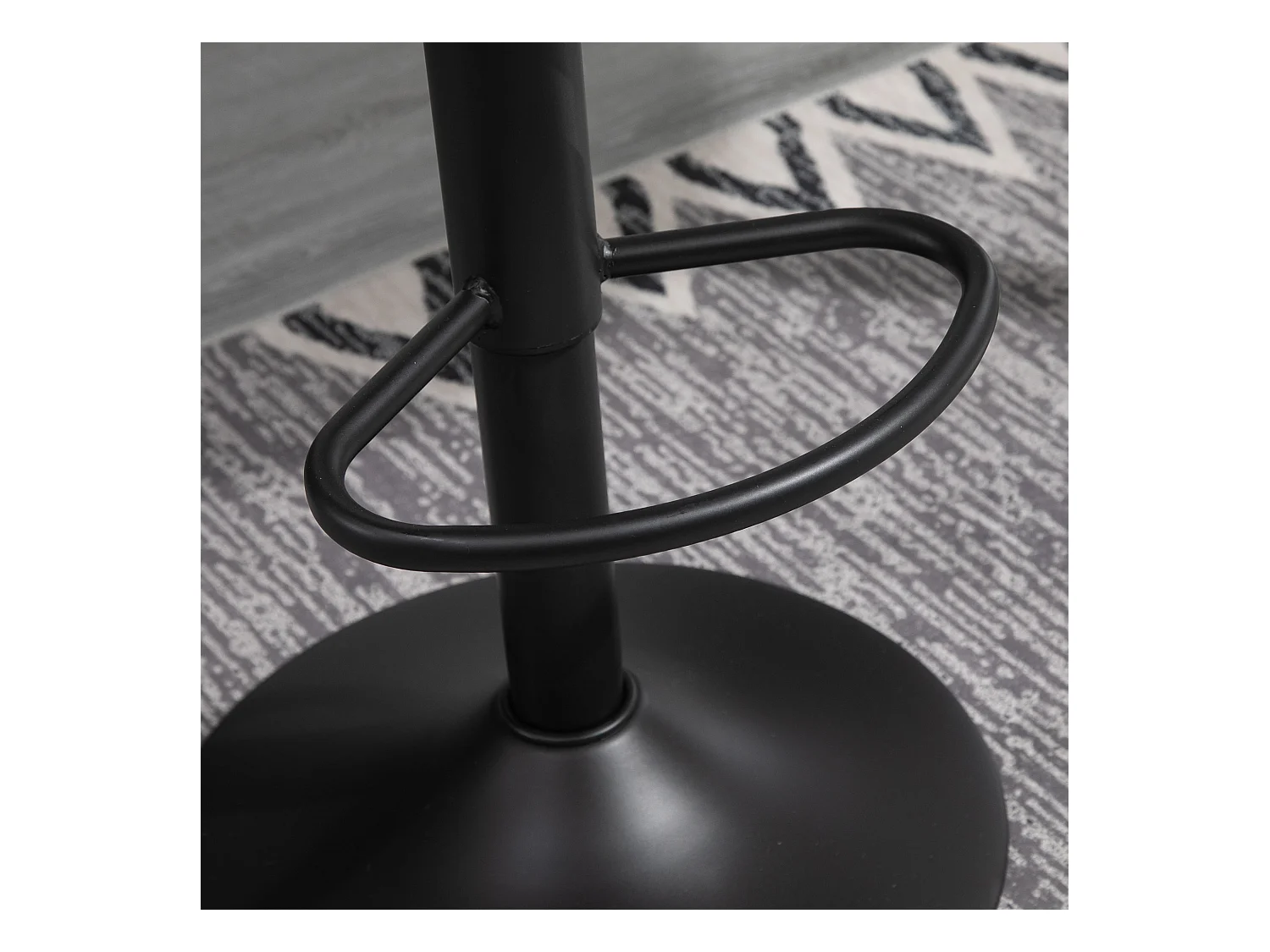 Set 2 sgabelli da bar girevoli altezza regolabile e poggiapiedi