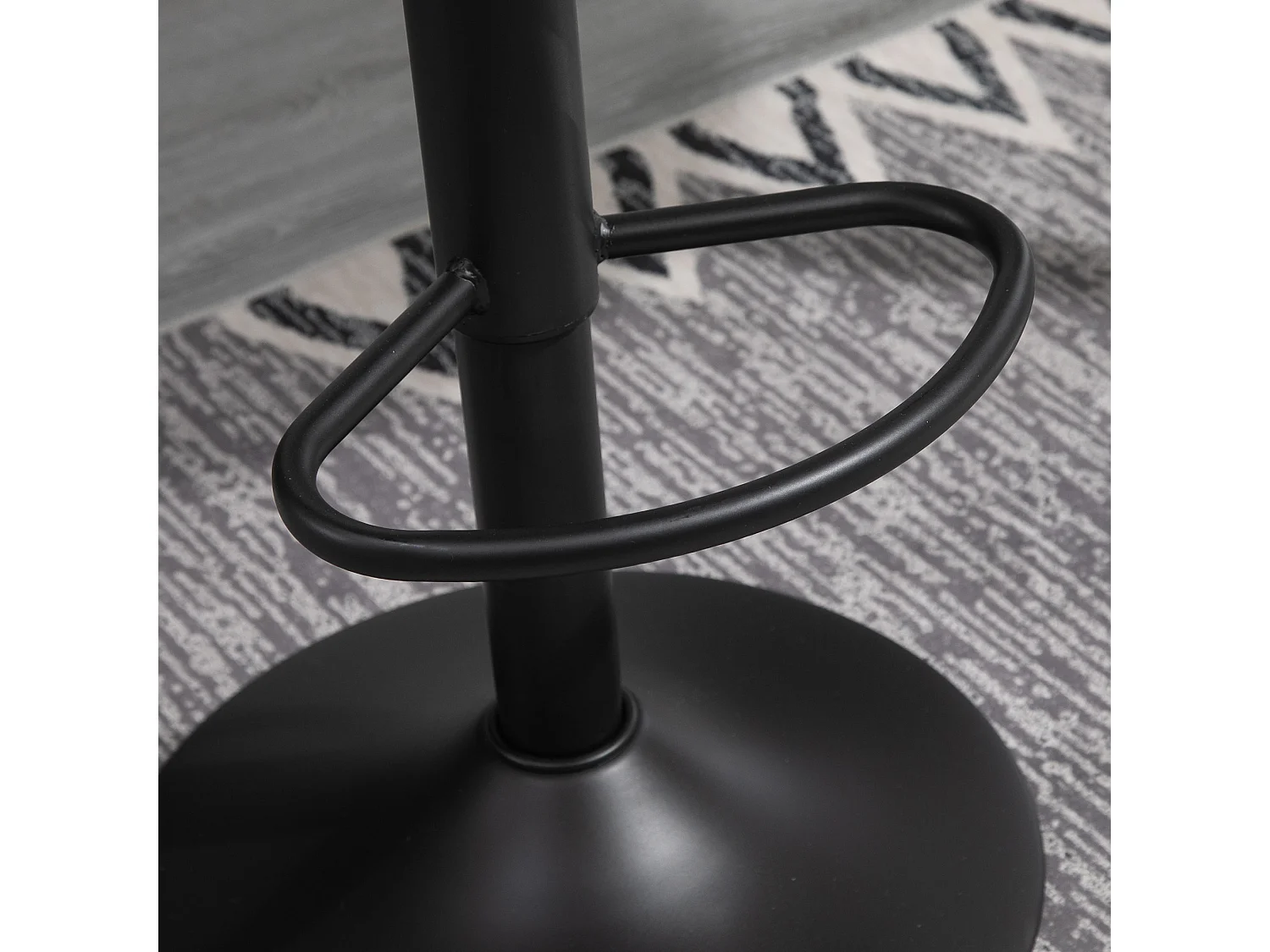 Set 2 sgabelli da bar girevoli altezza regolabile e poggiapiedi