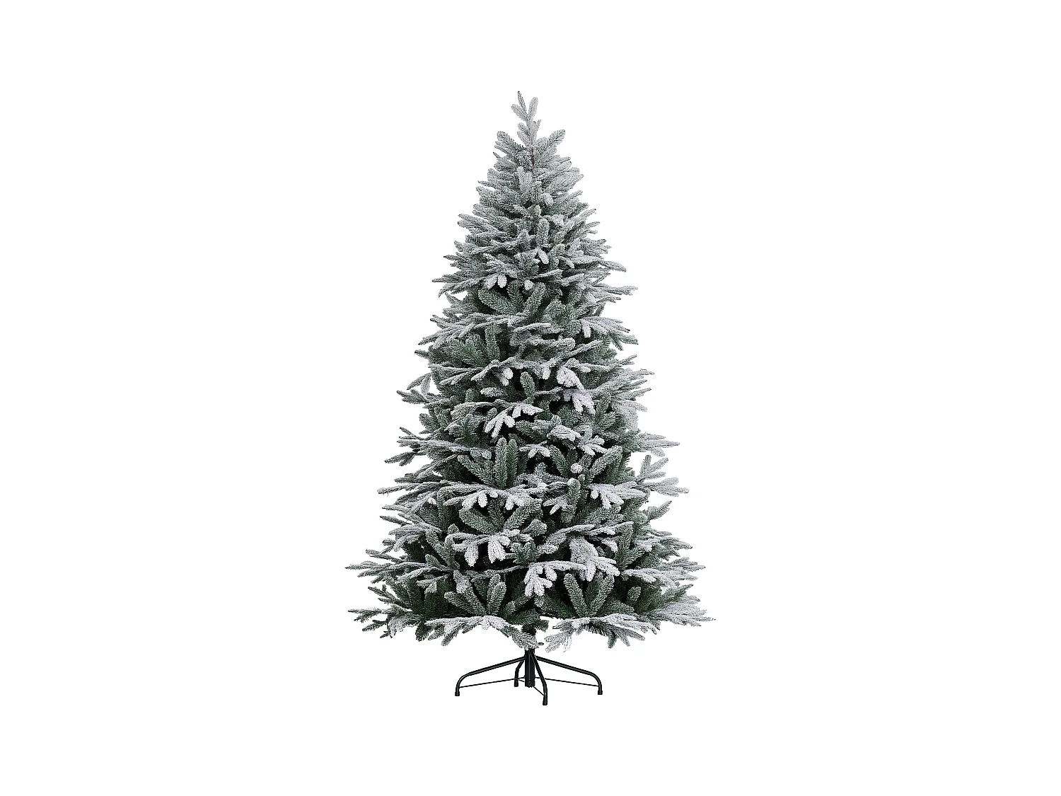 Albero di natale artificiale 182.88 cm innevato con 2531 rami verde